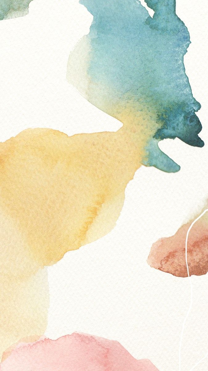 Aquarell, Abstrakt, Pastellfarben, Farbflecken, Hochformat, Hintergrundbild fürs Smartphone