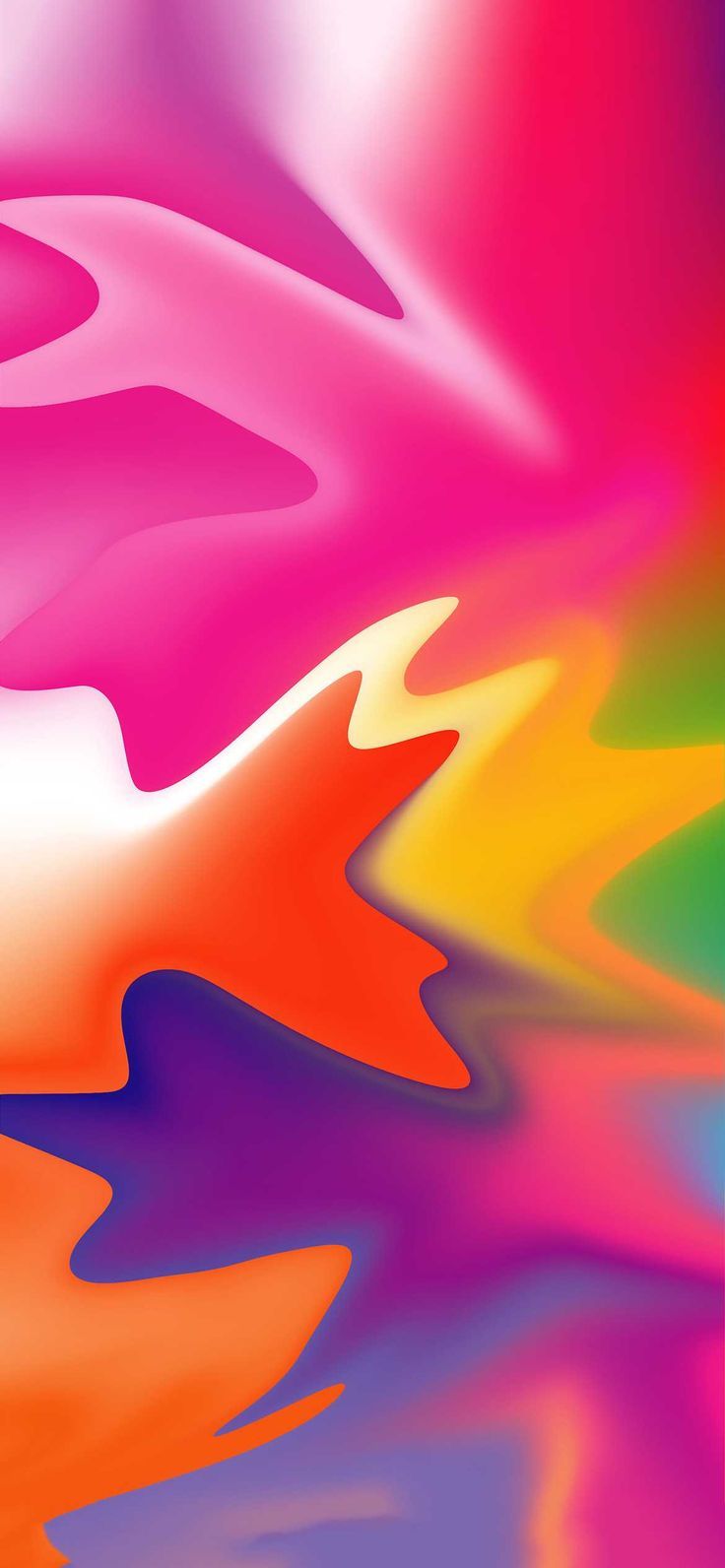 Abstrakt, Fließende Formen, Pink, Orange, Lila, HD, Handy-Hintergrund im Hochformat