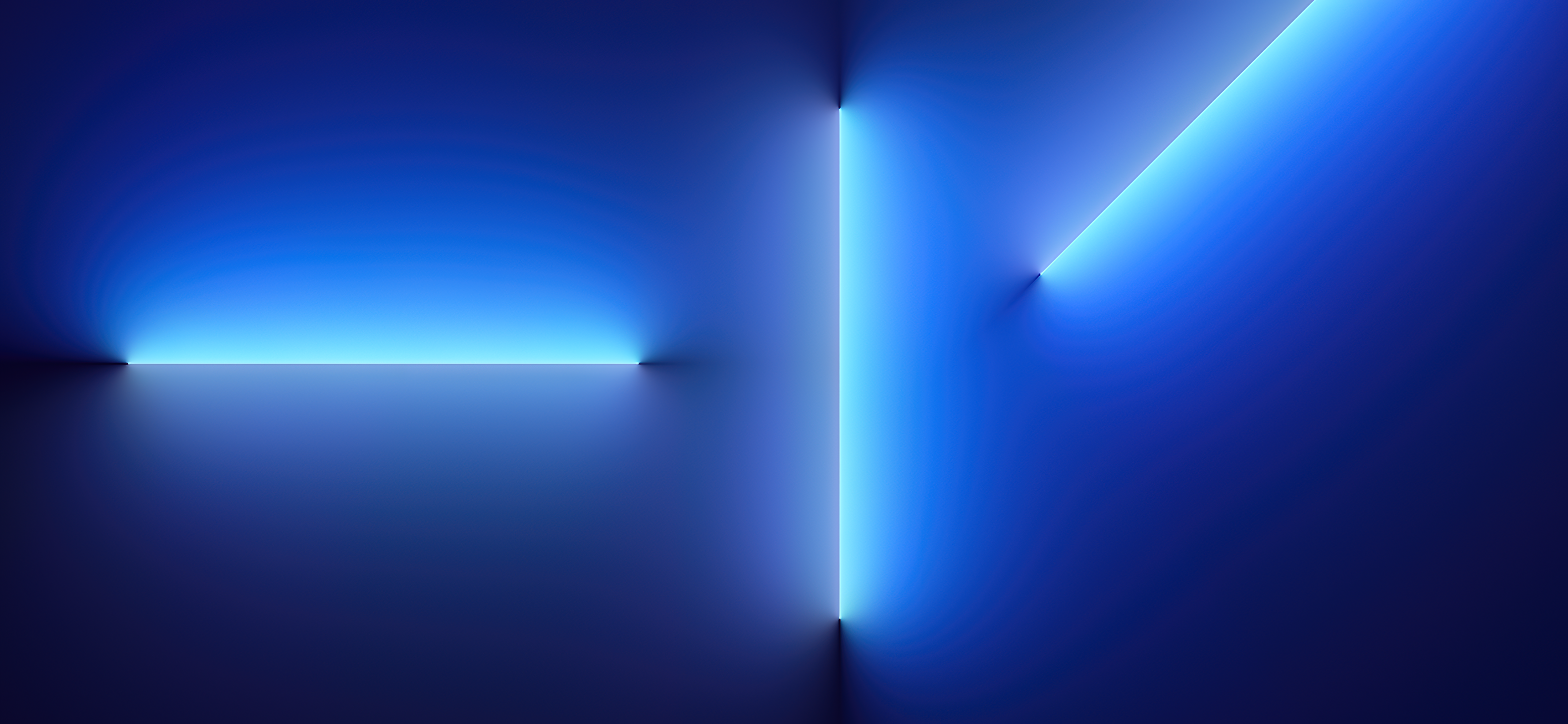 iPhone 13 Pro, Apple, Blaues Licht, Lichtlinien, Raum, 4K, Hintergrundbild für den PC
