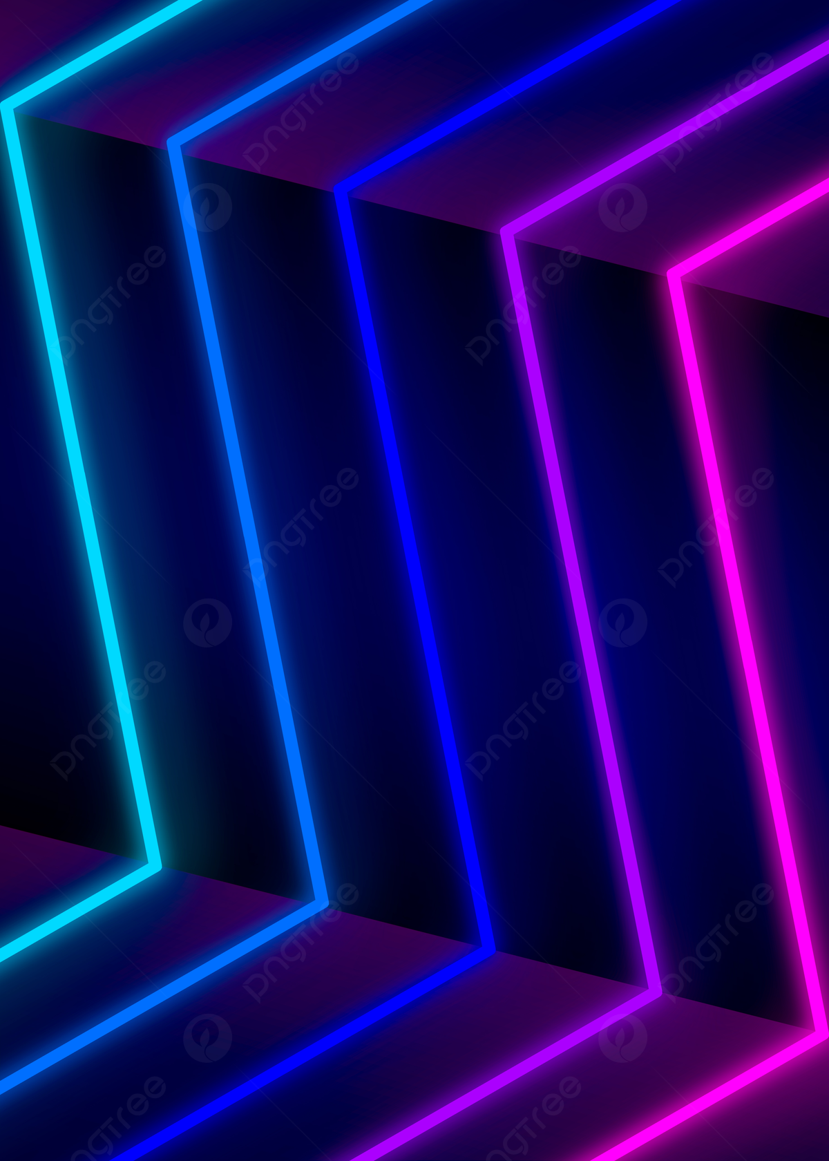Zickzack, Neonlinien, Blau, Pink, Geometrisch, Full HD, Hintergrundbild fürs Tablet