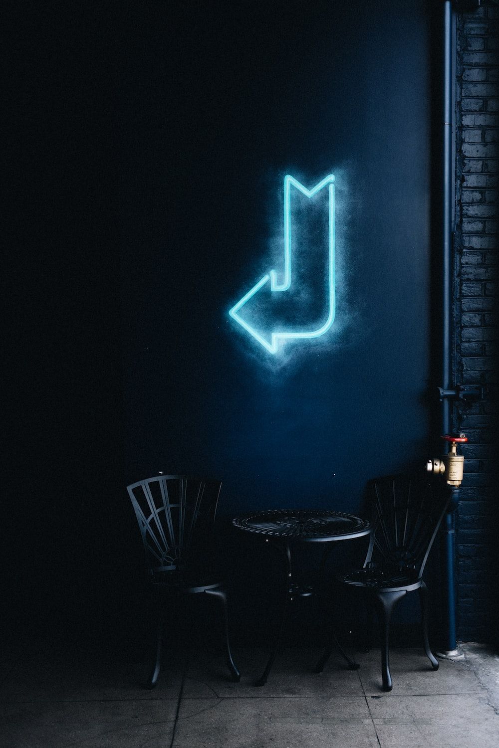 Musiknote, Neonschild, Blau, Café, Dunkel, HD, Hintergrundbild fürs Handy