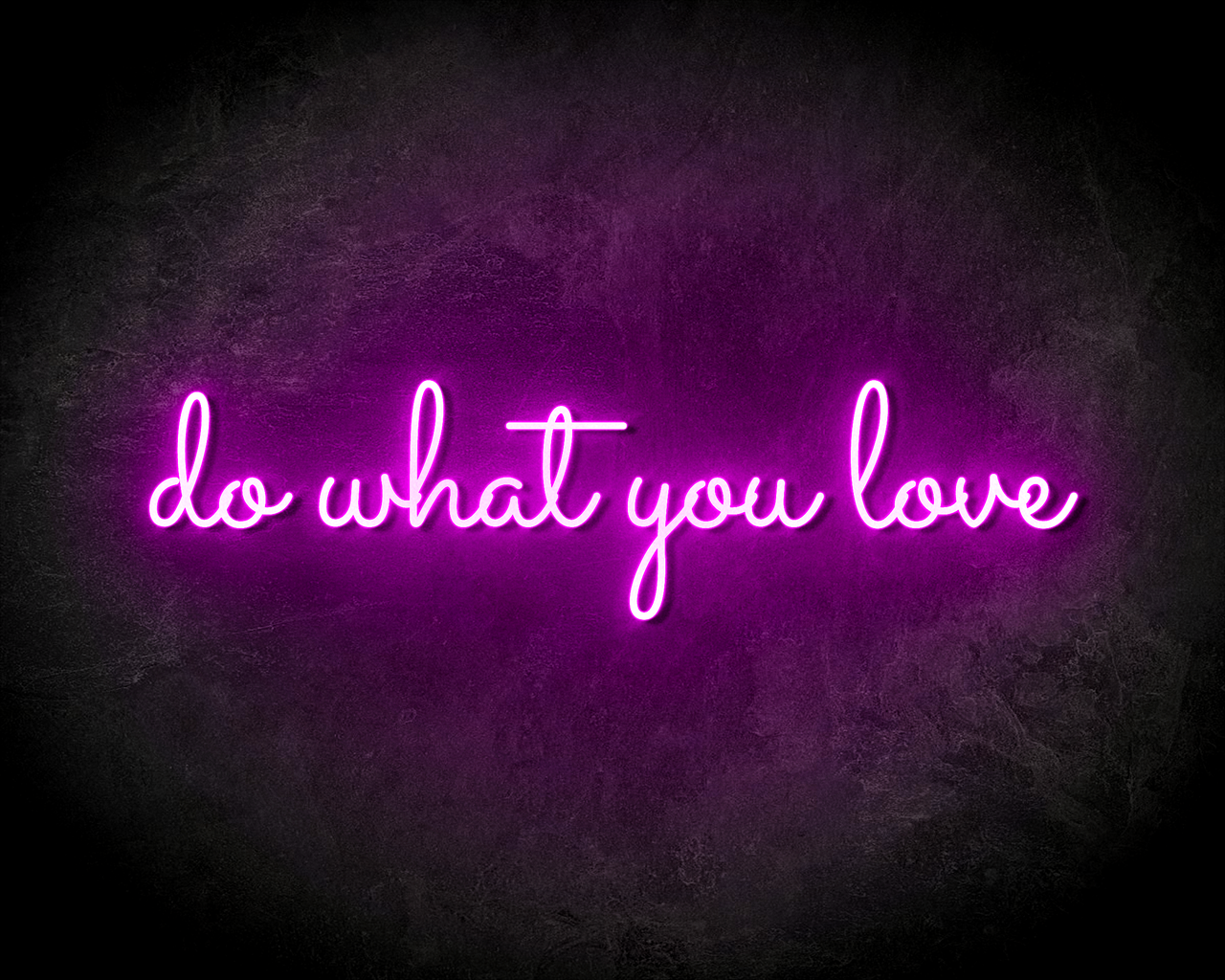Do What You Love, Neonschrift, Pink, Dunkel, Motivation, HD, Laptop-Hintergrundbild