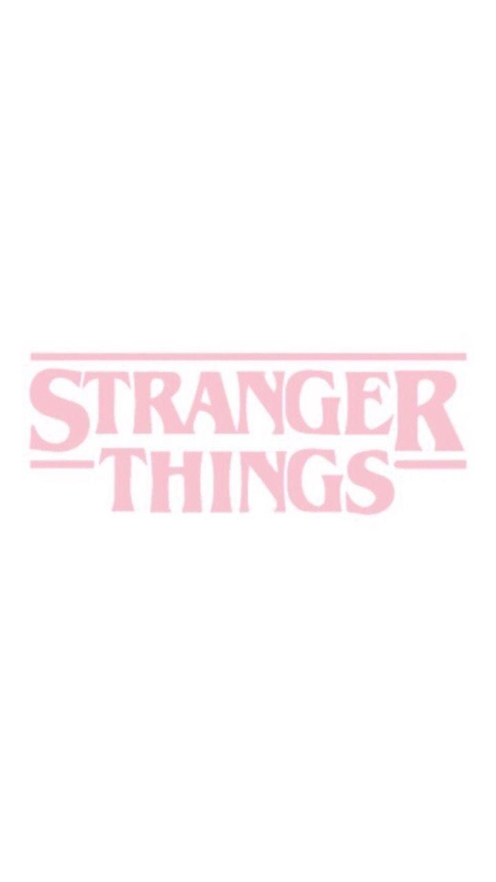 Stranger Things, Logo, Weißer Hintergrund, Minimalismus, Sperrbildschirm fürs iPhone