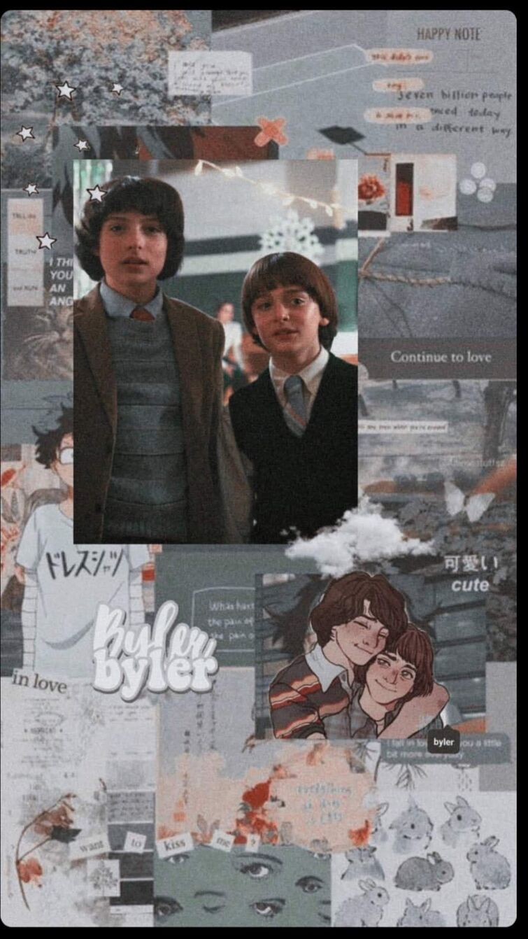 Byler, Will Byers, Mike Wheeler, Stranger Things, Collage, HD, Handy-Hintergrund