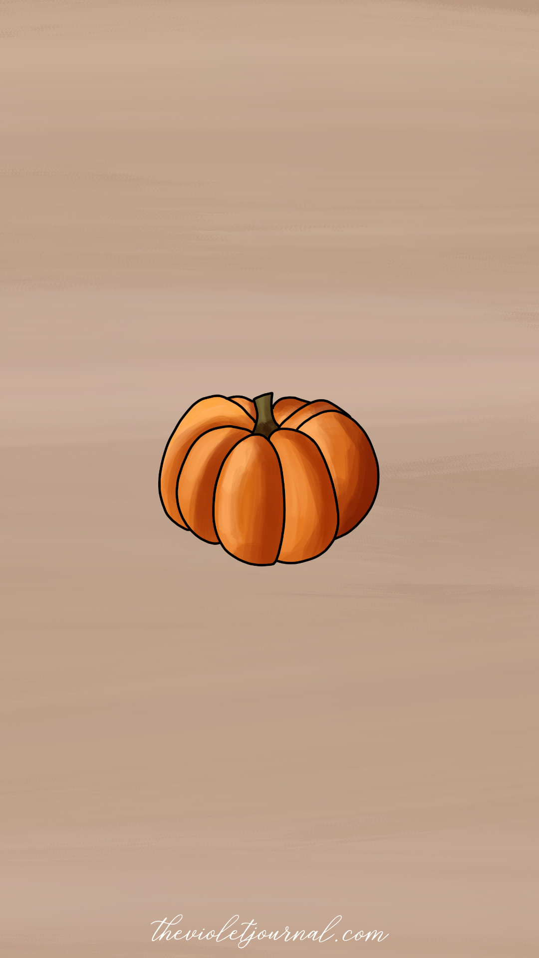 Kürbis, Minimalistisch, Beige, Illustration, Full HD, Hintergrundbild fürs Handy