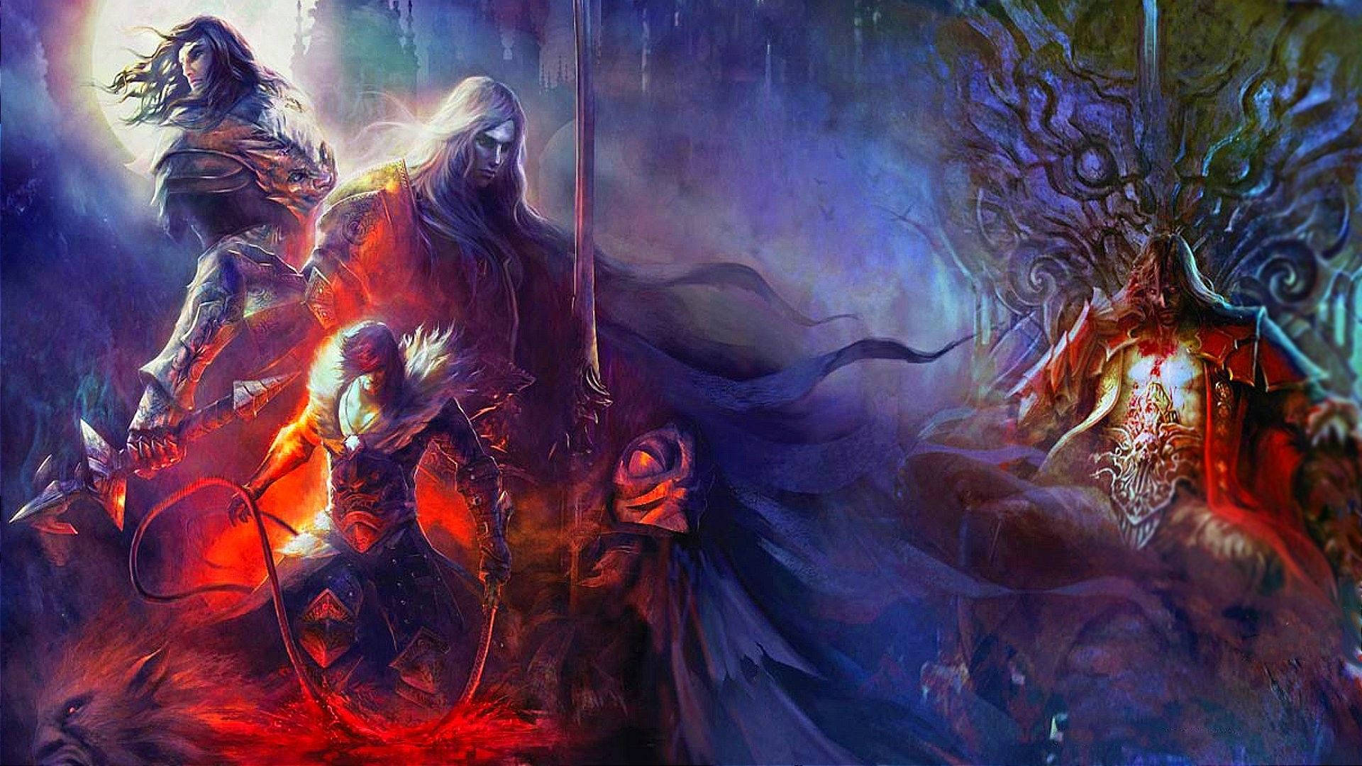 Castlevania: Lords of Shadow, Dracula, Gemälde, Bunt, Fantasy, 1920x1080, PC-Hintergrundbild