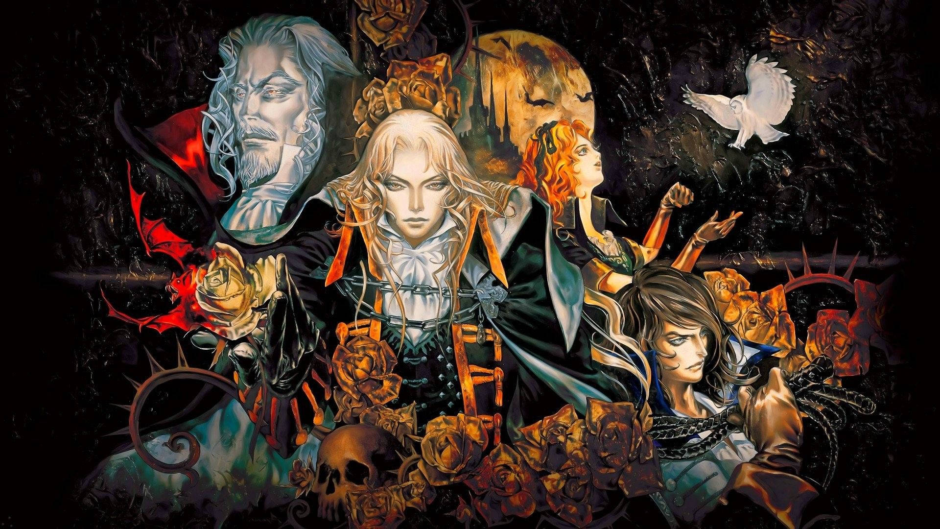 Castlevania: Symphony of the Night, Alucard, Dracula, Ayami Kojima, Rosen, Gotisch, 1080p-Hintergrundbild