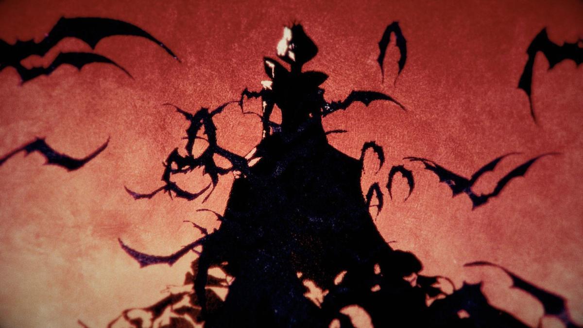 Dracula, Castlevania, Fledermäuse, Silhouette, Rot, Hintergrundbild