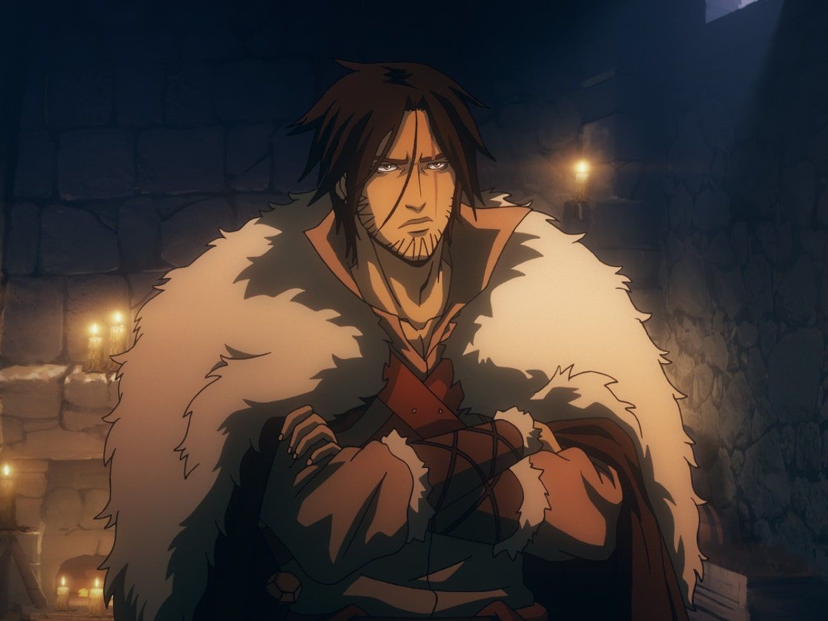 Trevor Belmont, Castlevania, Netflix, Pelzumhang, Kerzenlicht, Hintergrundbild fürs iPad