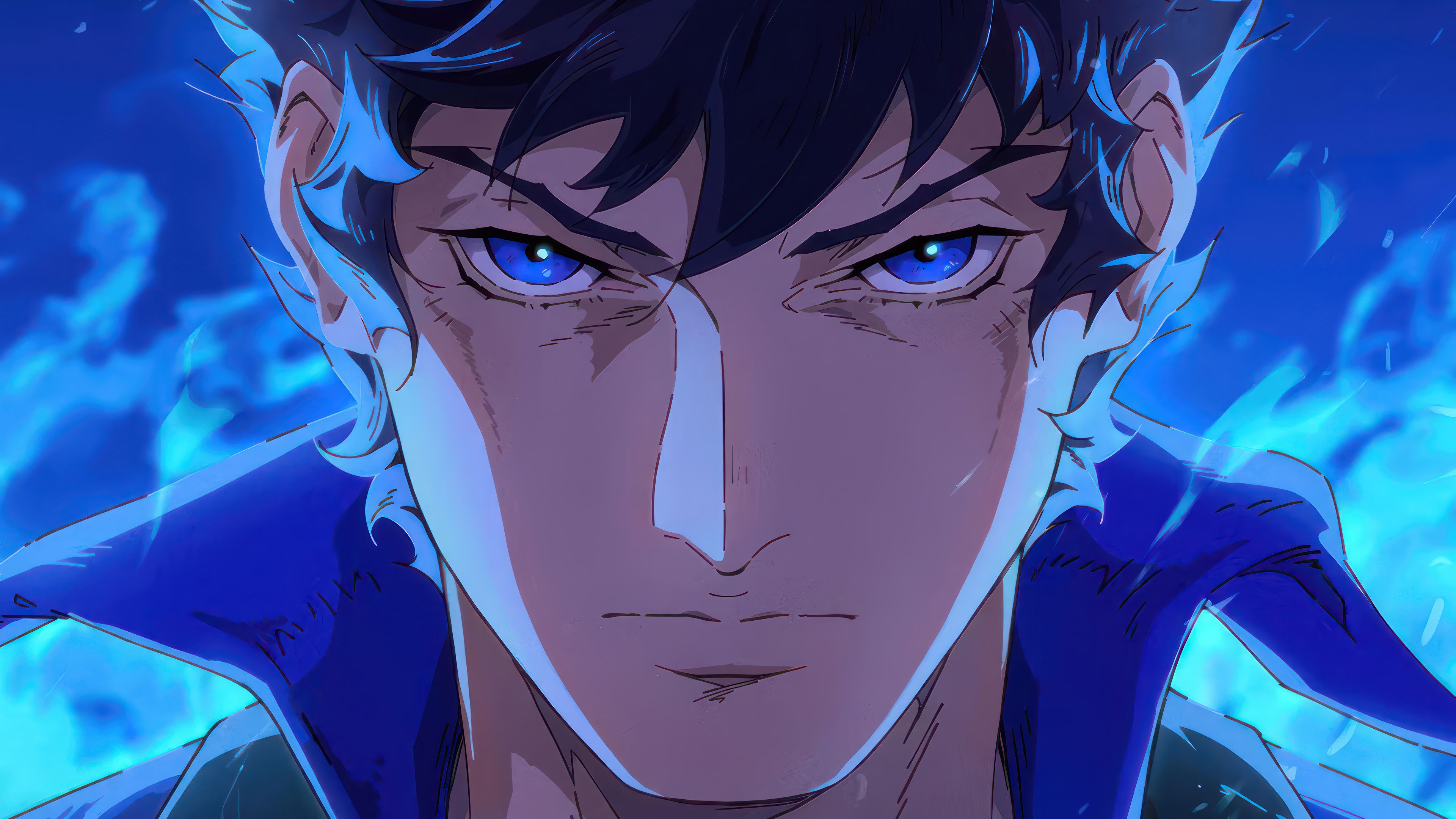 Richter Belmont, Castlevania: Nocturne, Netflix, Blaue Augen, Nahaufnahme, 4K, Windows-Hintergrundbild