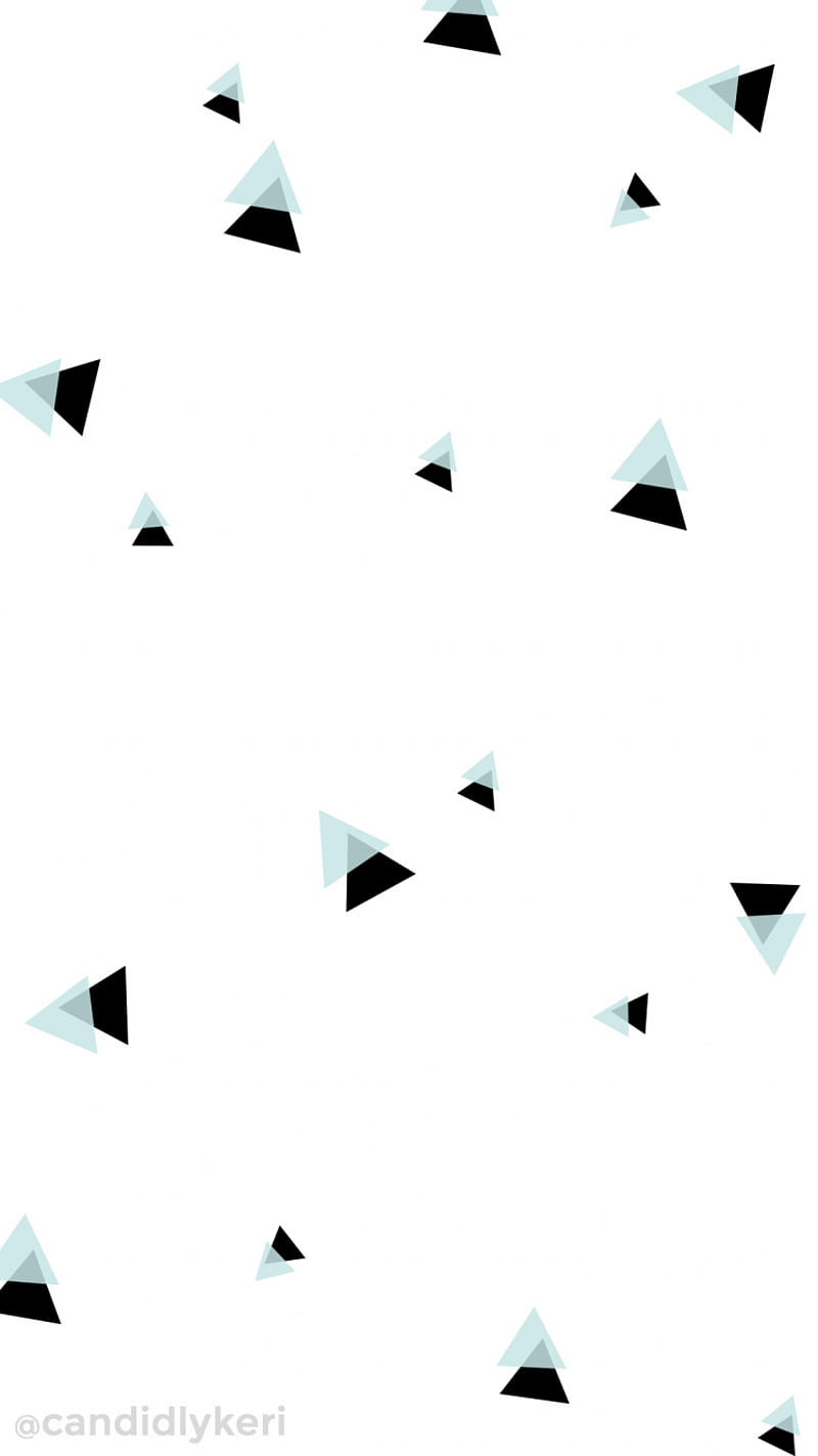 Muster, Weißer Hintergrund, Dreiecke, Minimalistisch, Schwarz-Weiß, Sperrbildschirm fürs iPhone