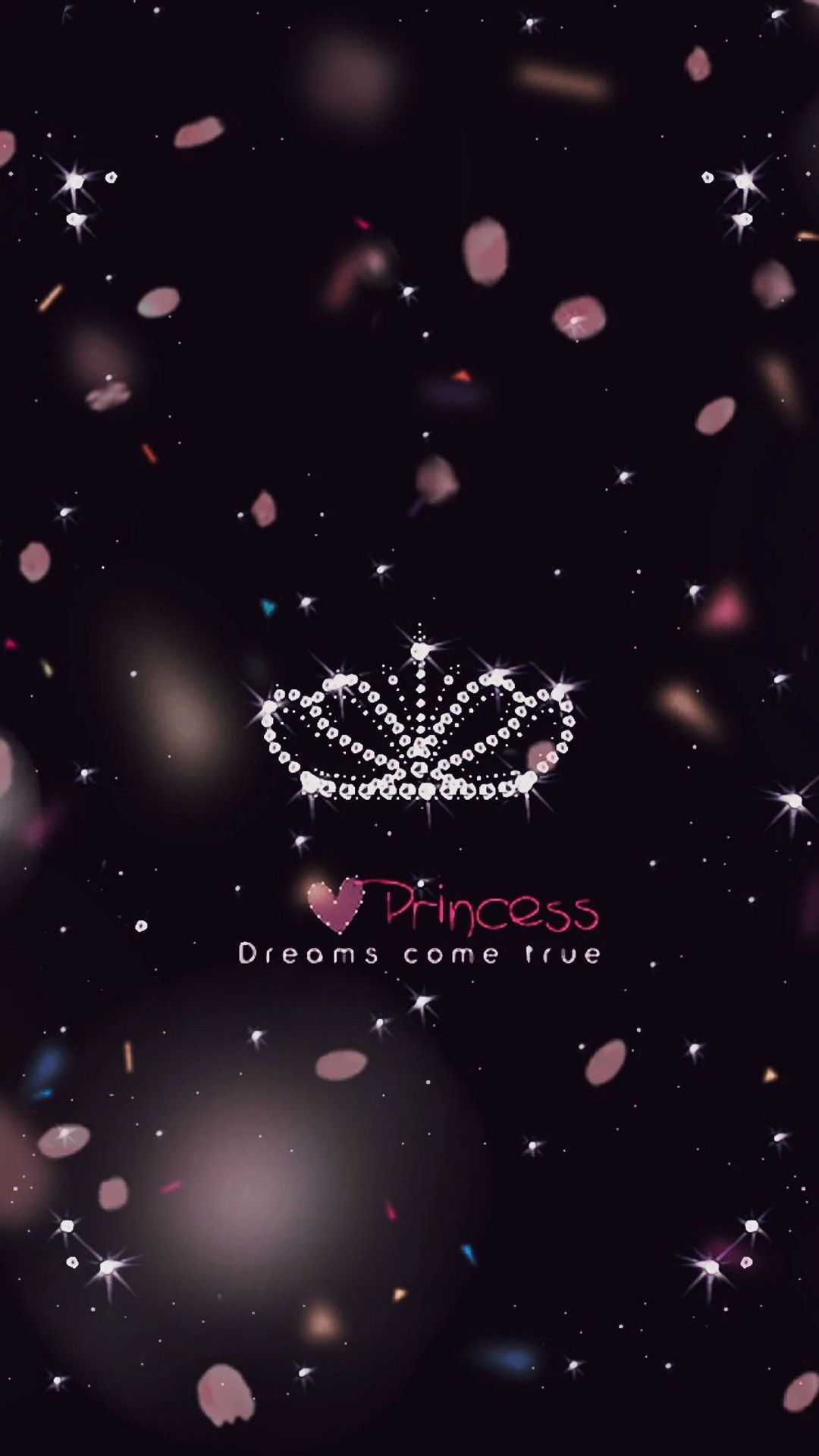 Krone, Prinzessin, Spruch, Bokeh, Dunkel, Full HD, Sperrbildschirm fürs iPhone