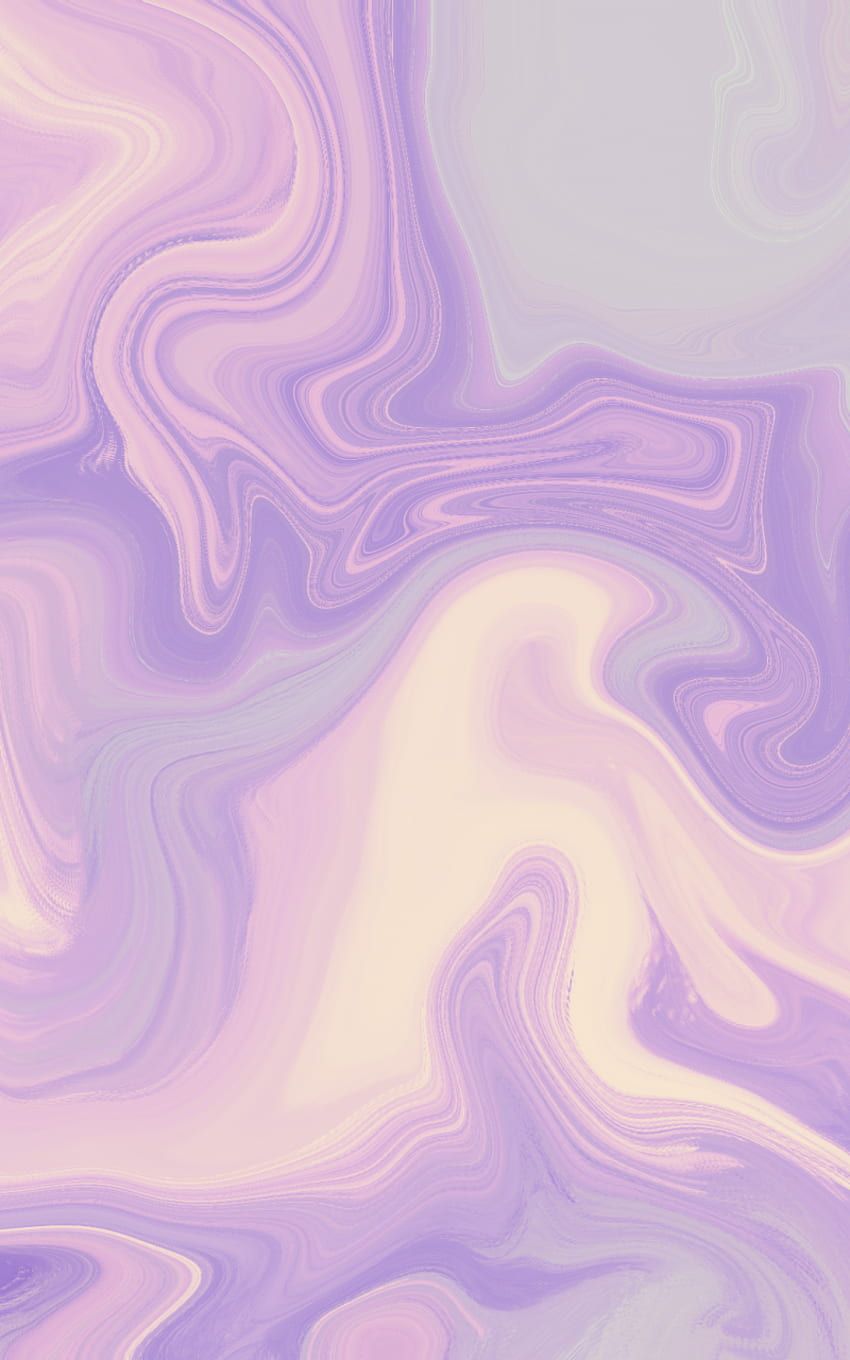 Marmoroptik, Flüssige Kunst, Lila, Pastellfarben, Abstrakt, Android-Hintergrundbild
