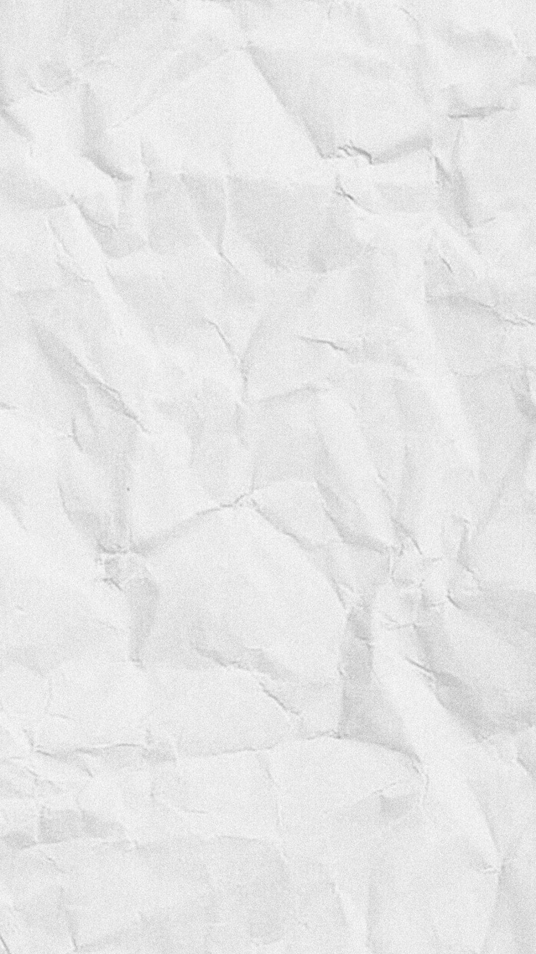 Zerknittertes Papier, Weiß, Textur, Falten, Minimalistisch, Hintergrundbild fürs Handy