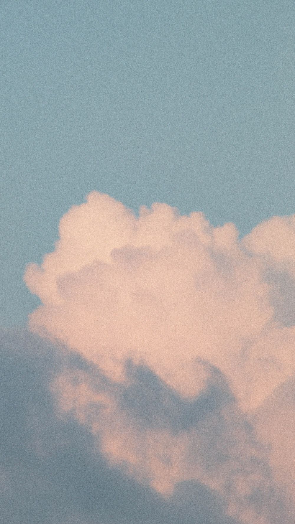 Wolke, Himmel, Pastellblau, Rosa, Verträumt, Hintergrundbild für iPhone und Android