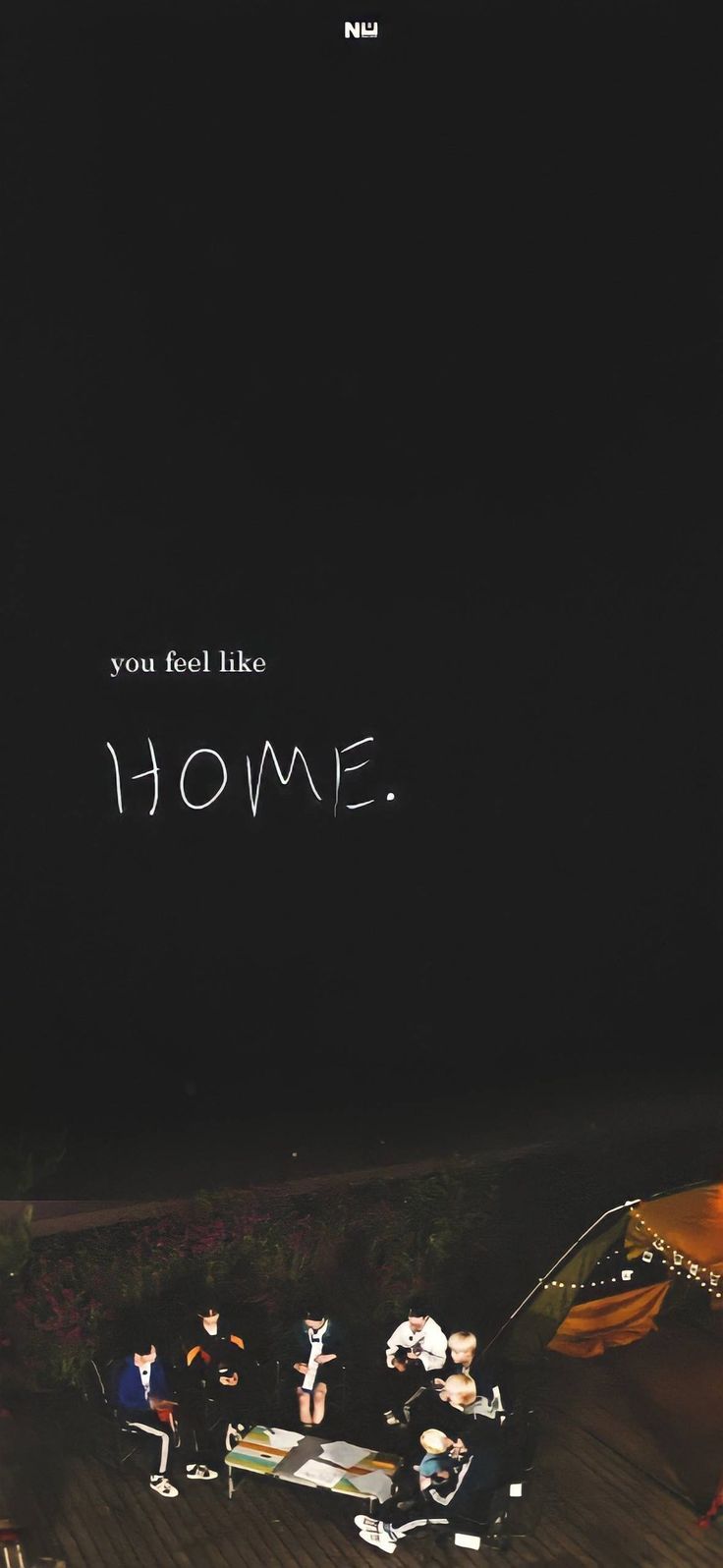 Spruch, Home, Freunde, Dunkel, Minimalismus, HD, Sperrbildschirm fürs iPhone