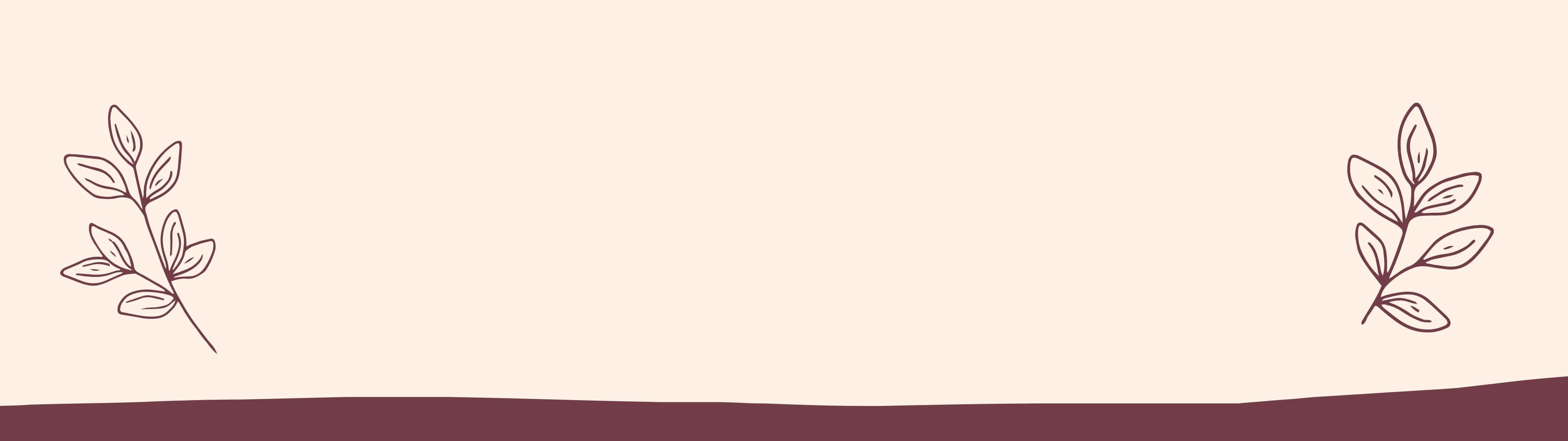 Zweige, Strichzeichnung, Beige, Minimalistisch, Boho, 32:9, Full-HD-Hintergrundbild für den Desktop
