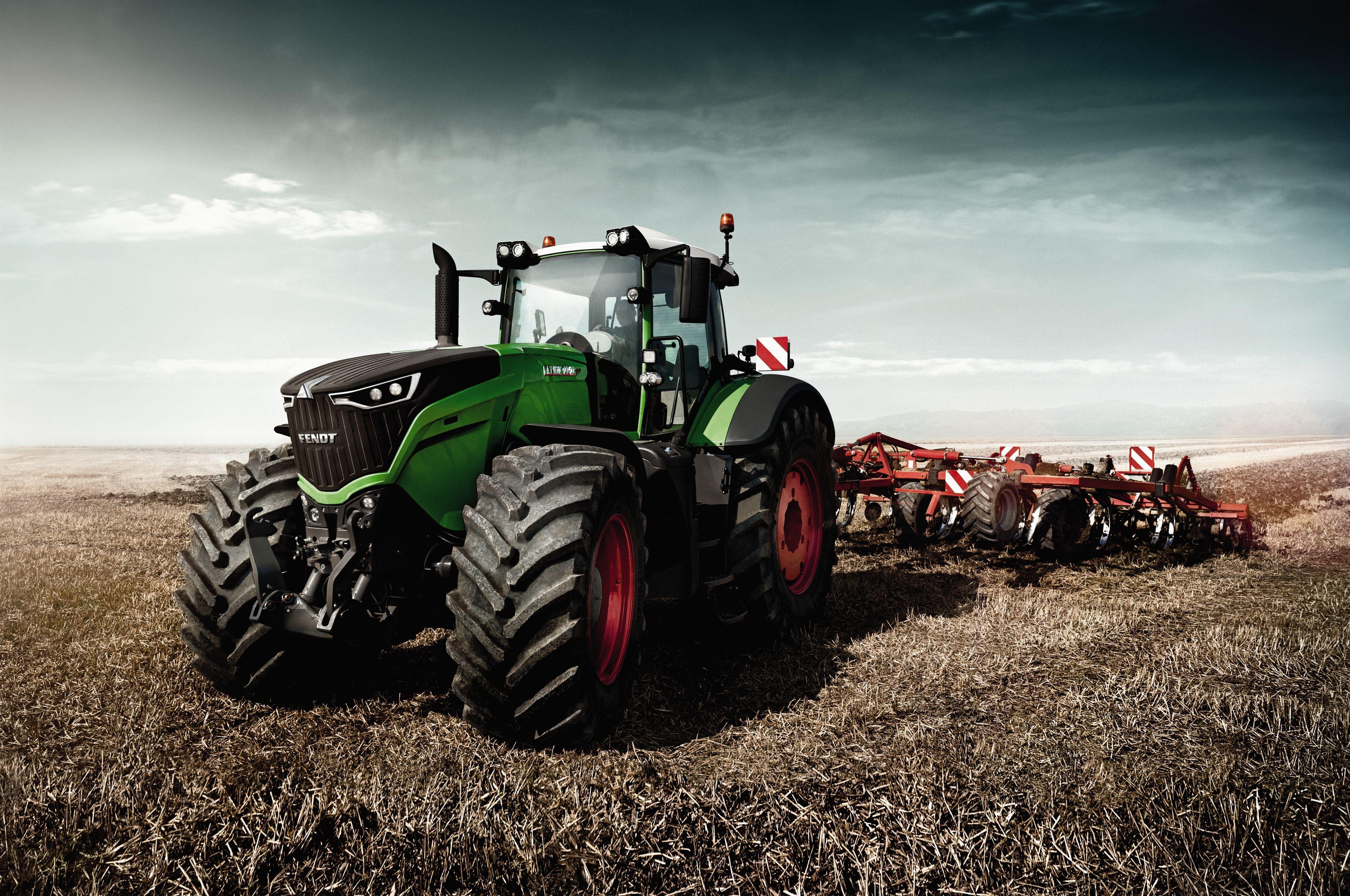 Fendt 1000 Vario, Fendt, Traktor, Scheibenegge, Acker, 4K, Hintergrundbild für den PC