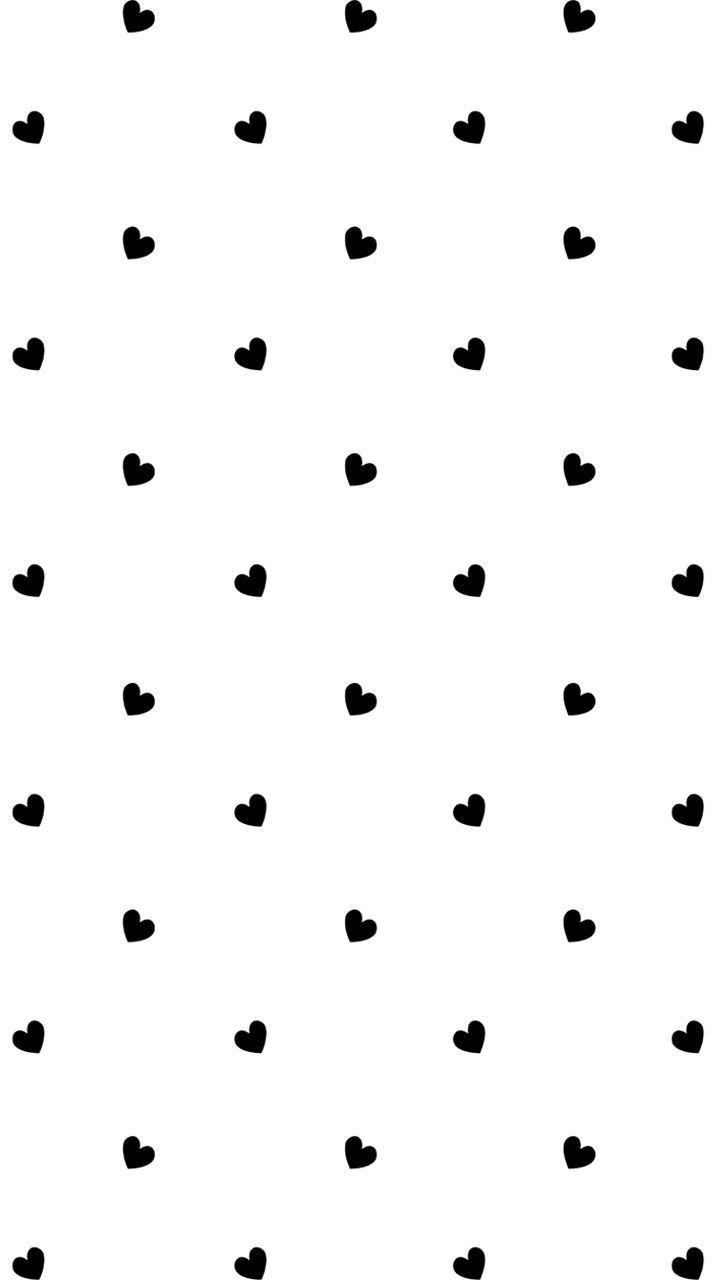 Herzchenmuster, Schwarz-Weiß, Punkte, HD, Hintergrundbild fürs Handy