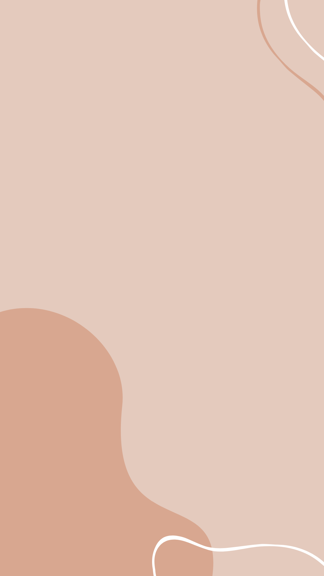 Abstrakte Formen, Linienkunst, Beige, Terrakotta, Boho, Hochformat, Hintergrundbild fürs Smartphone