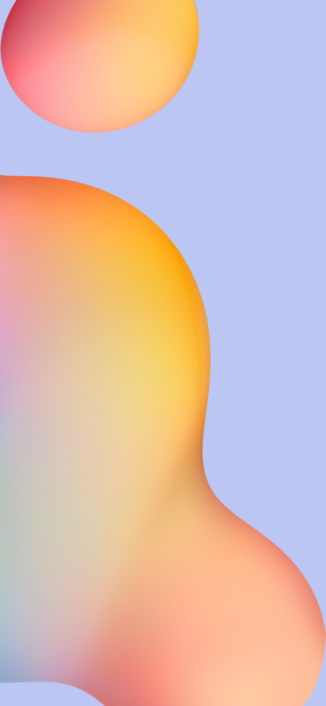 Abstrakte Formen, Farbverlauf, Pastell, Pfirsich, Hintergrundbild für iPhone und Android