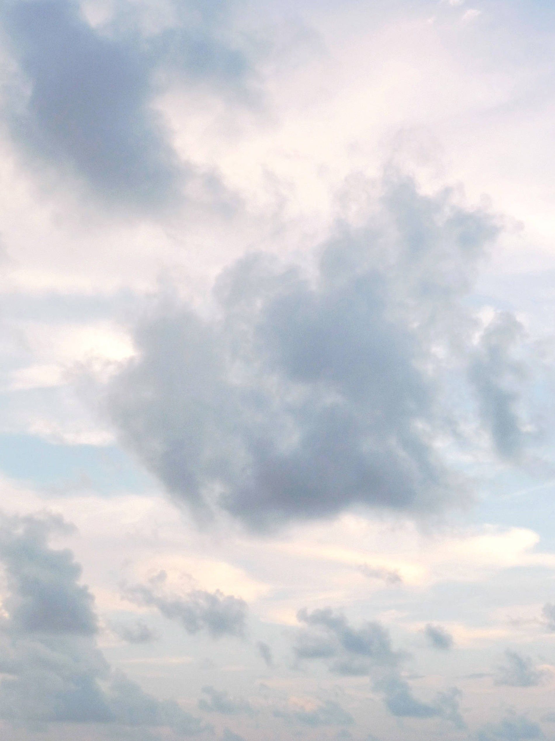 Wolken, Himmel, Pastellfarben, Weich, QHD+, Hintergrundbild fürs Tablet