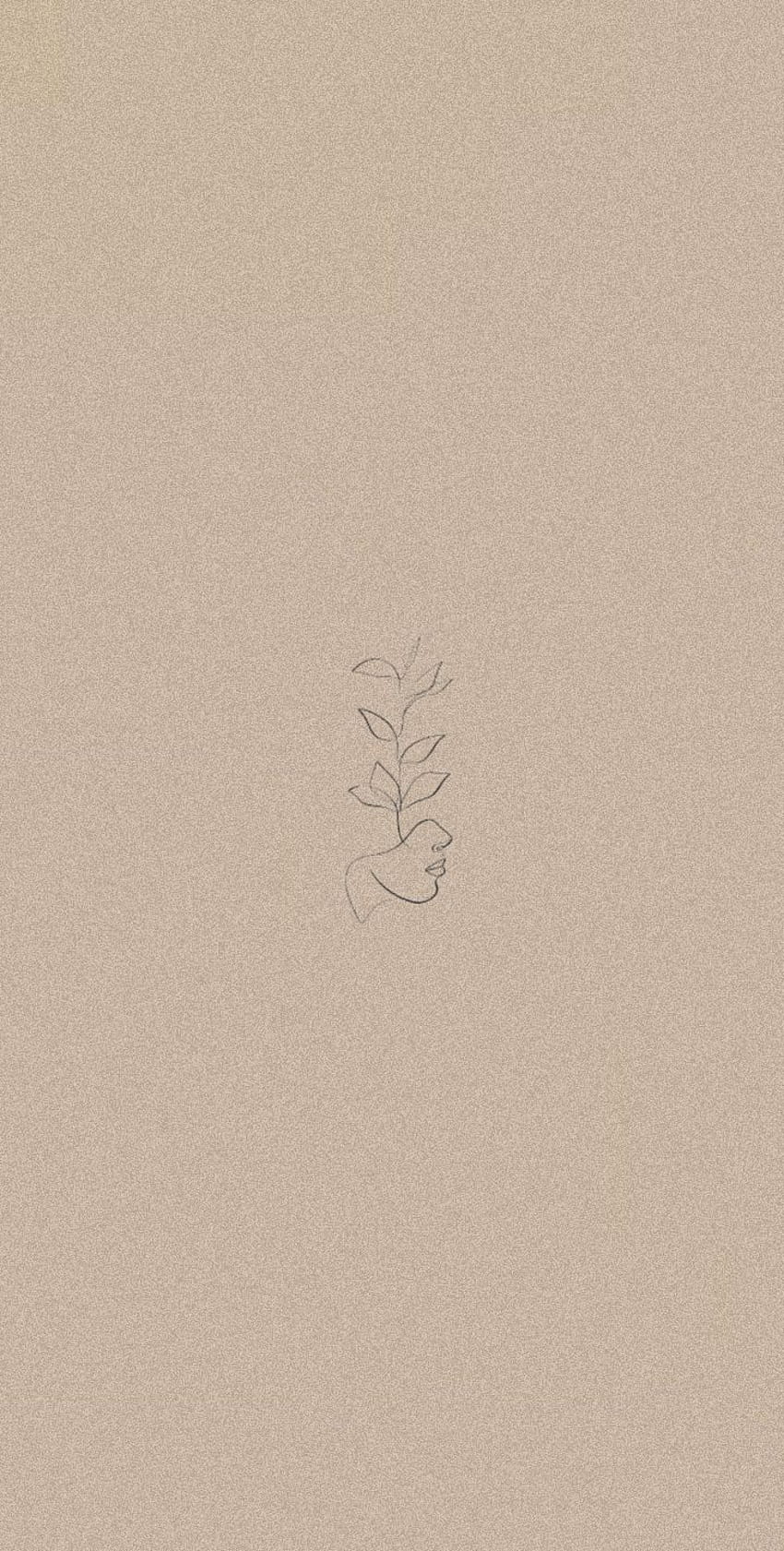Herzen, Taupe, Minimalistisch, Prägung, HD, Hintergrundbild fürs Handy