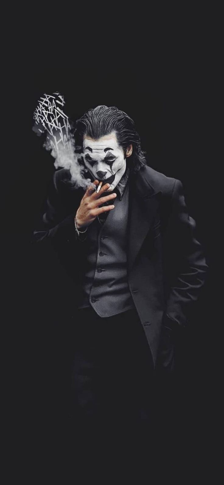 Joker, Joaquin Phoenix, Zigarette, Rauch, Dunkel, HD, Hintergrundbild fürs Handy