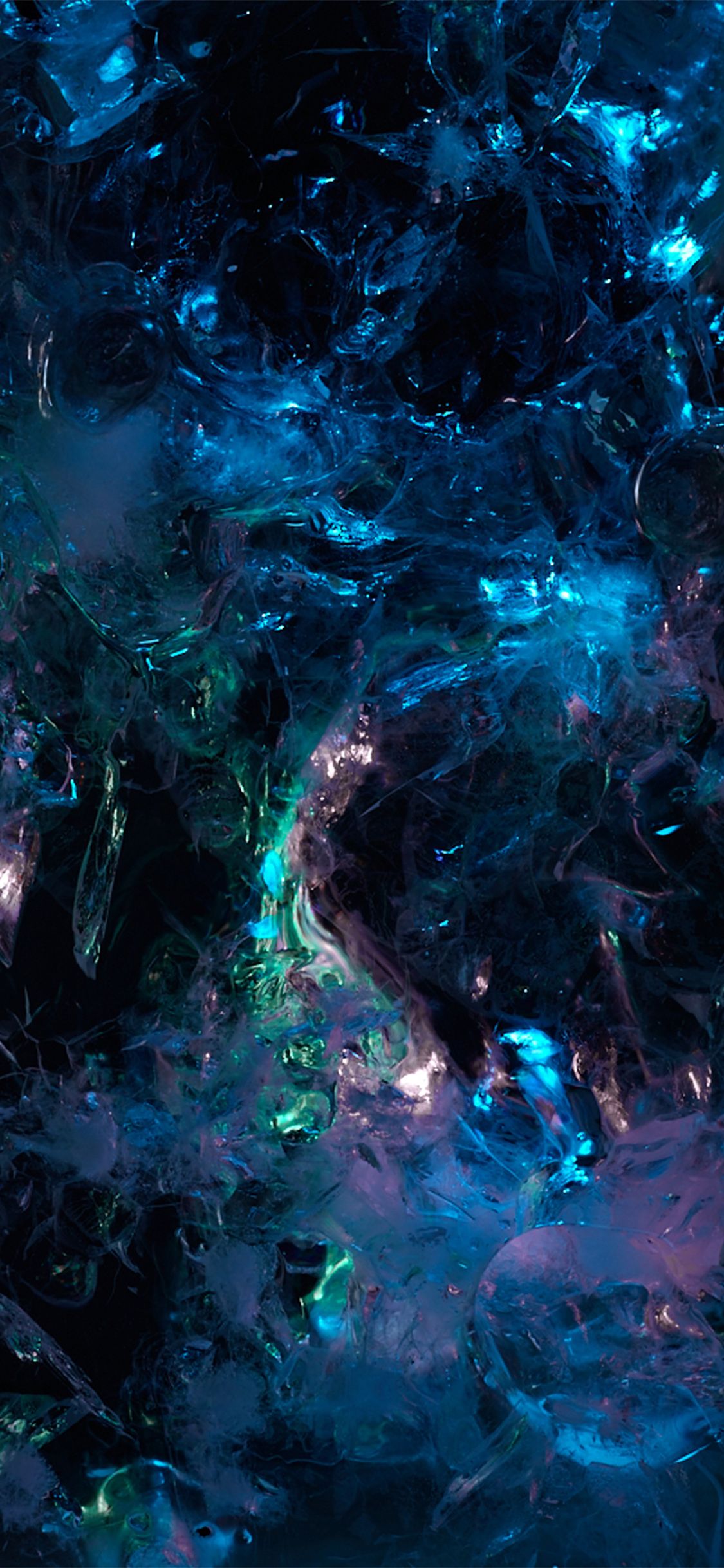Fantasy, Unterwasser, Leuchtend, Blau, Dunkel, Digitale Kunst, iPhone-17e-Hintergrundbild