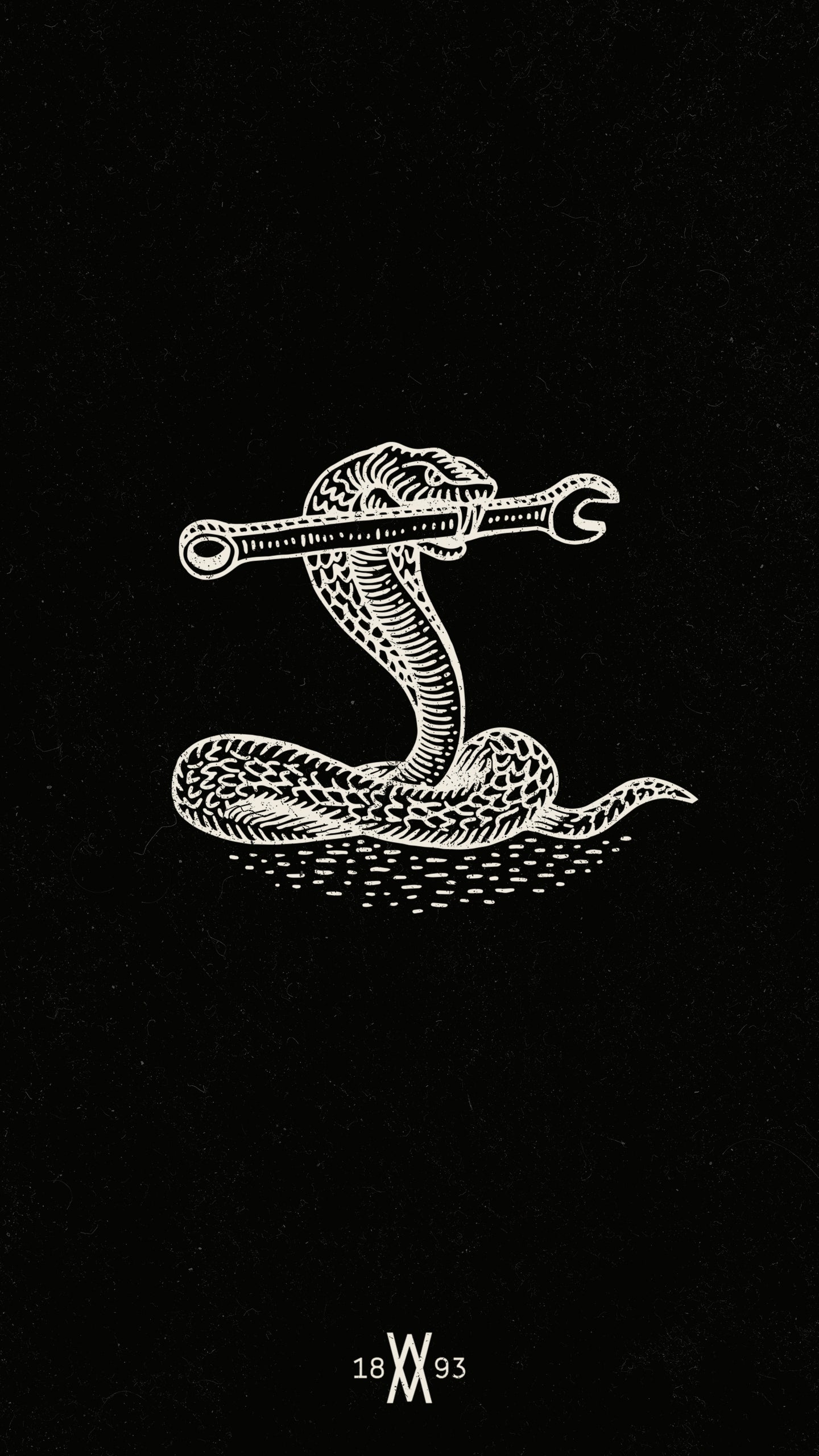 Schlange, Line Art, Symbol, Schwarzer Hintergrund, Gold, Sperrbildschirm fürs iPhone