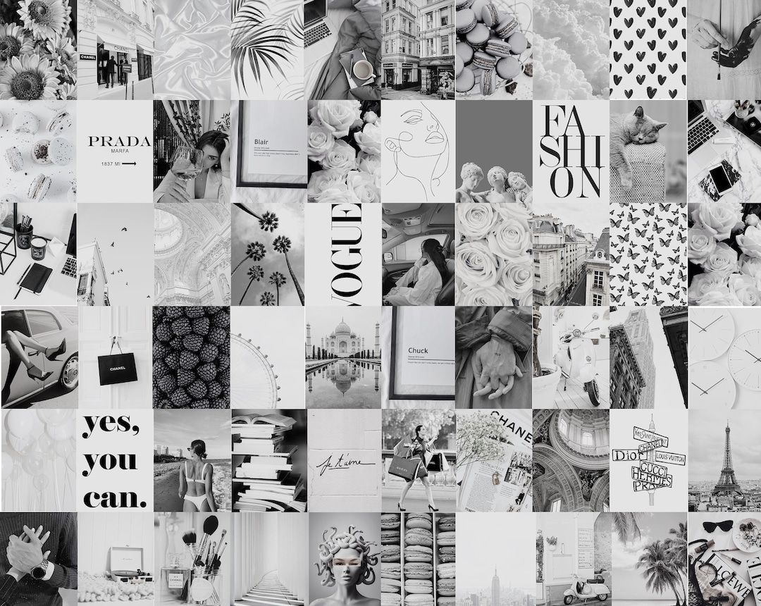 Collage, Vogue, Prada, Mode, Fashion, Sprüche, Hintergrundbild