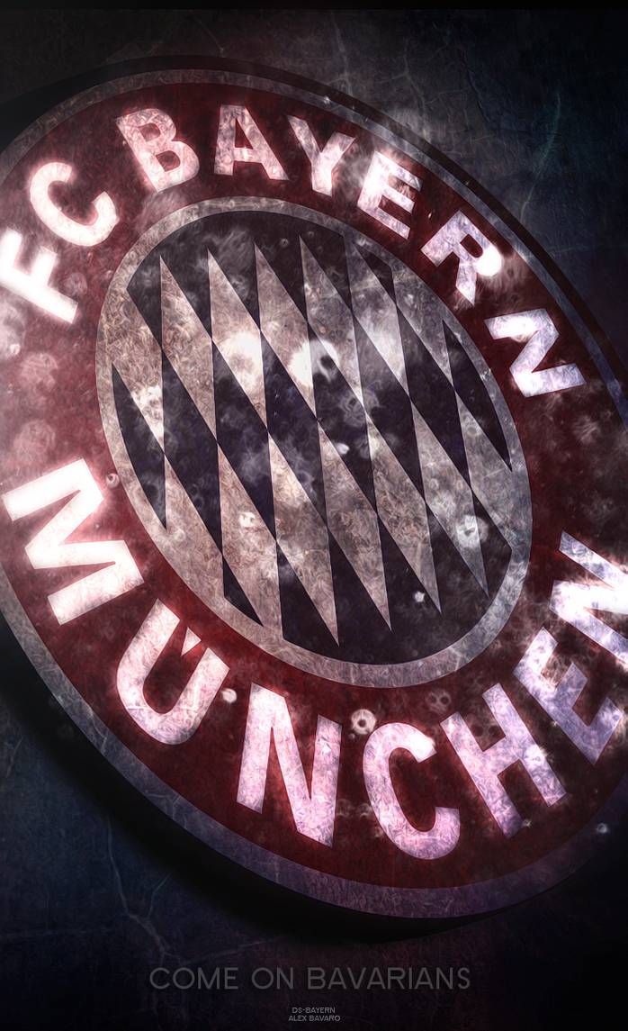 FC Bayern München, Wappen, Steinoptik, Dunkel, Hintergrundbild für iPhone und Android