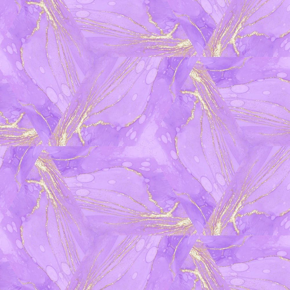 Lila Aquarell, Goldlinien, Marmoroptik, Abstrakt, Lavendel, Hintergrundbild fürs iPad