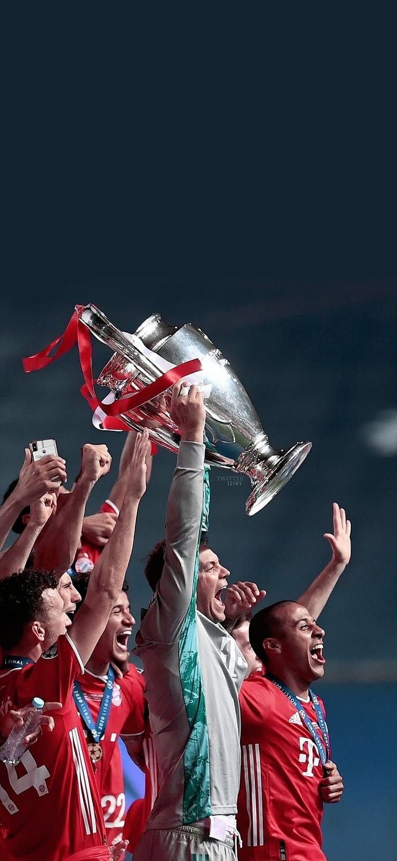 FC Bayern München, Pokal, Siegesfeier, Champions League, Fußballspieler, Android-Hintergrundbild