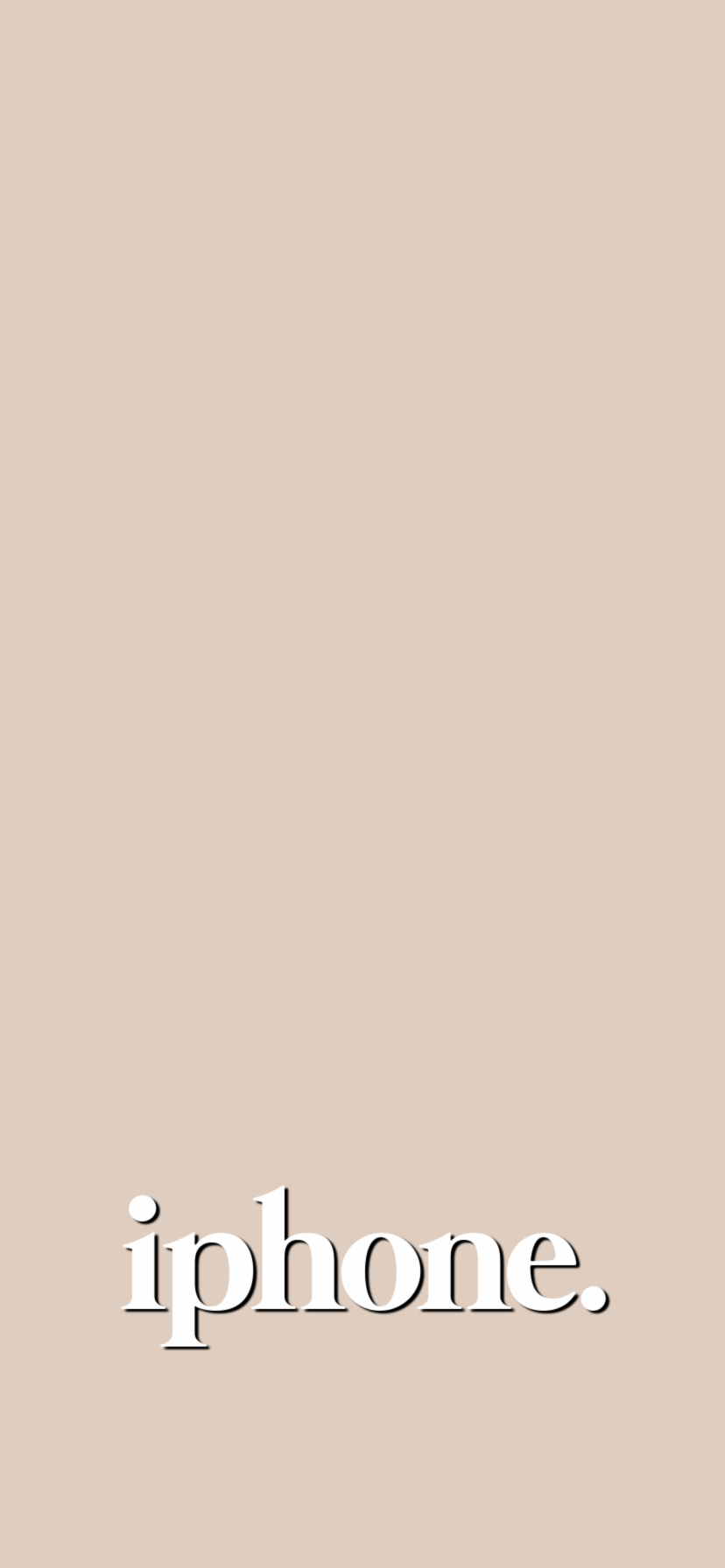 iPhone, Schriftzug, Beige, Minimalistisch, HD, Hintergrundbild fürs Handy