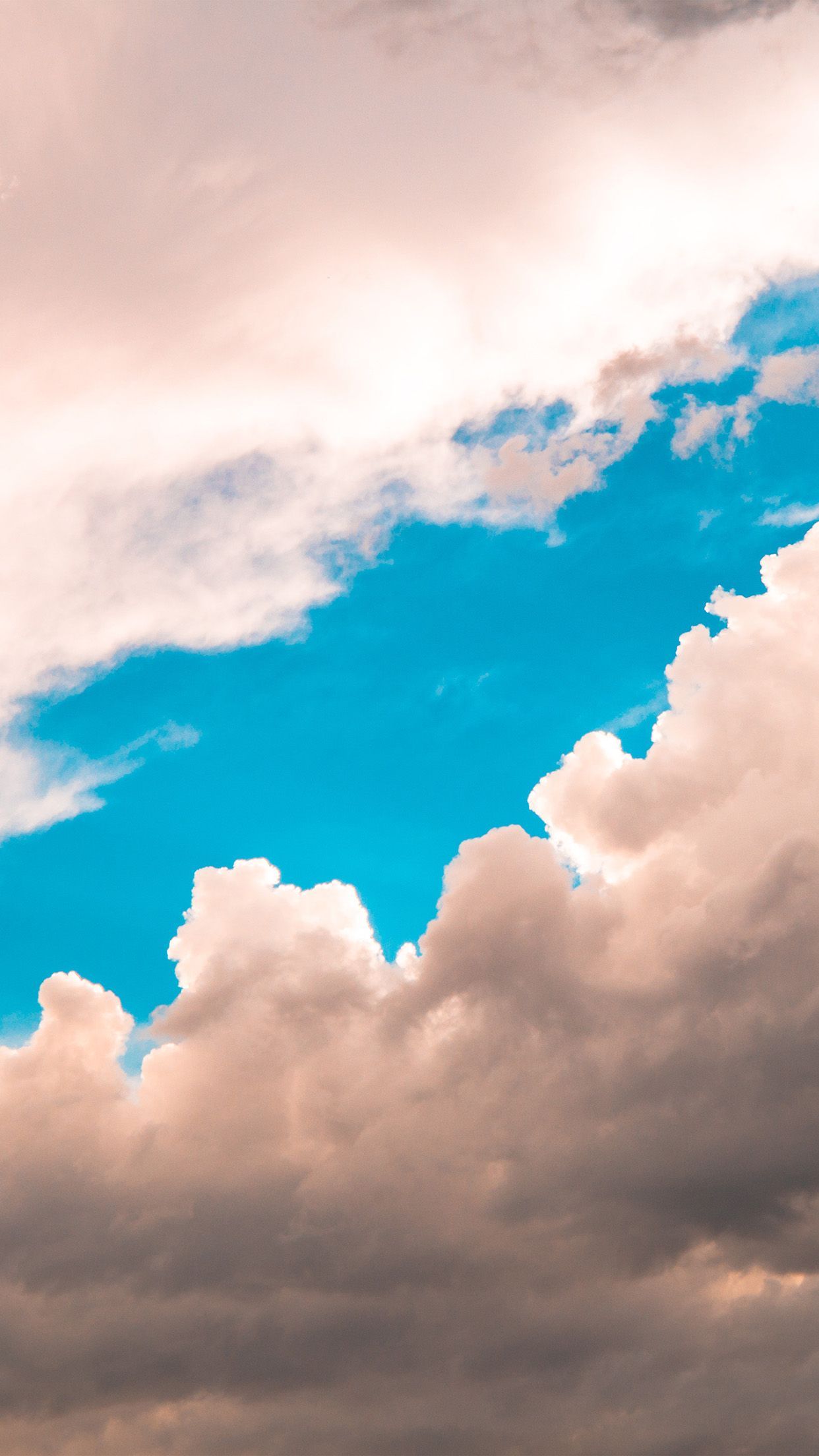 Wolken, Blauer Himmel, Himmel, Weiß, Natur, iPhone 17, Handy-Hintergrund