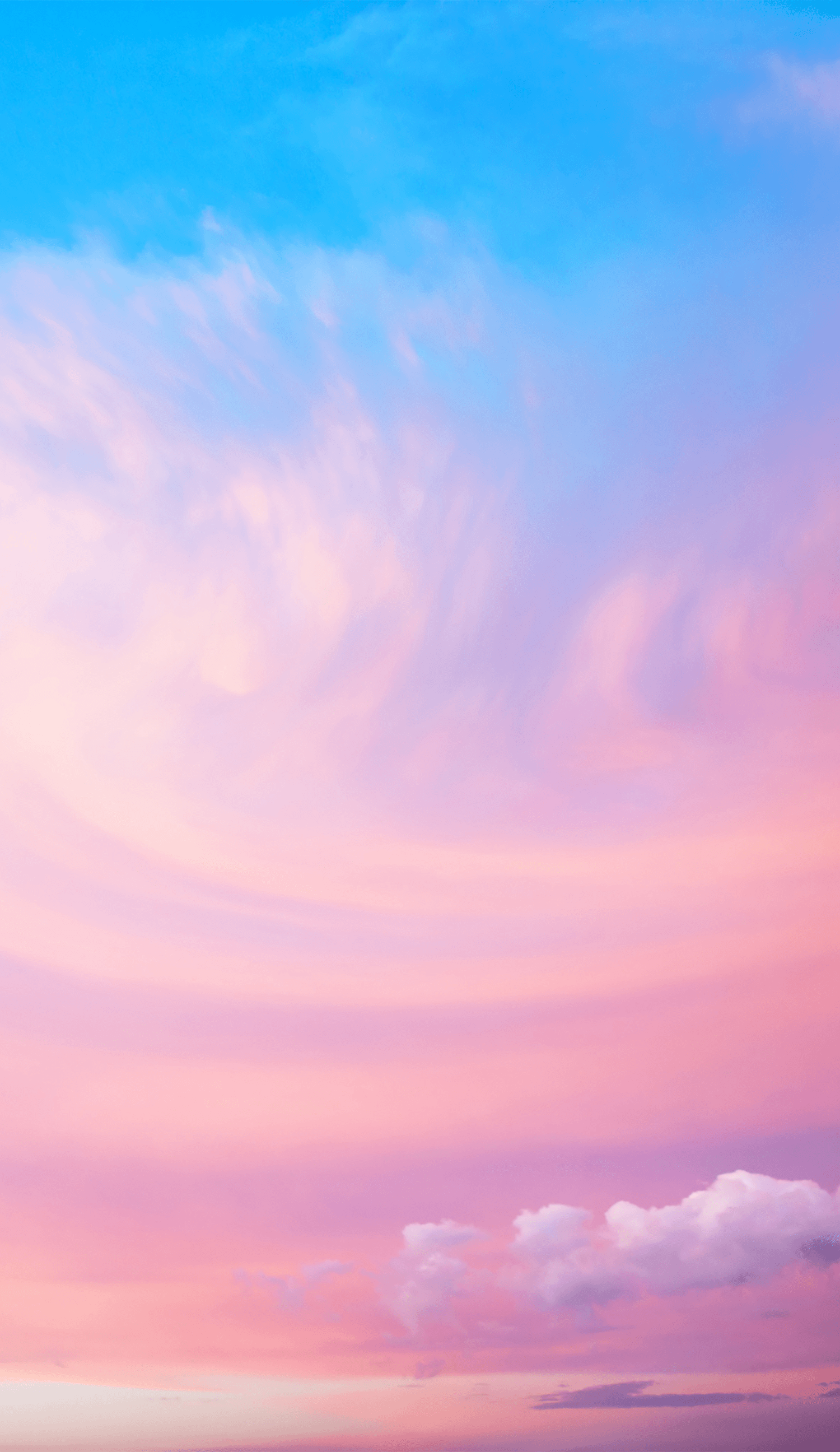 Wolken, Rosa Himmel, Pastellfarben, Himmel, Blau, iPhone 17, Hintergrundbild