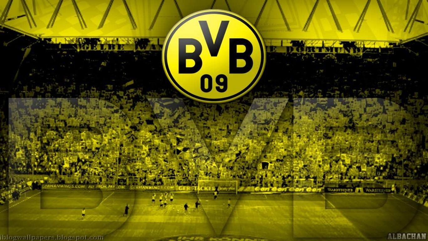 BVB-Logo, Südtribüne, Signal Iduna Park, Fans, Gelbe Töne, HD, Windows-Hintergrundbild
