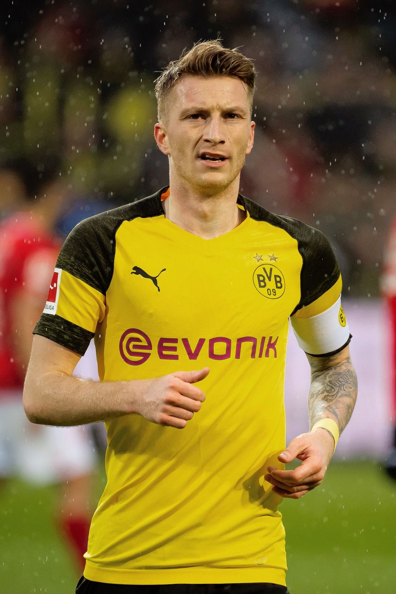 Marco Reus, Borussia Dortmund, Trikot, Evonik, Porträt, Hintergrundbild für iPad und Tablet