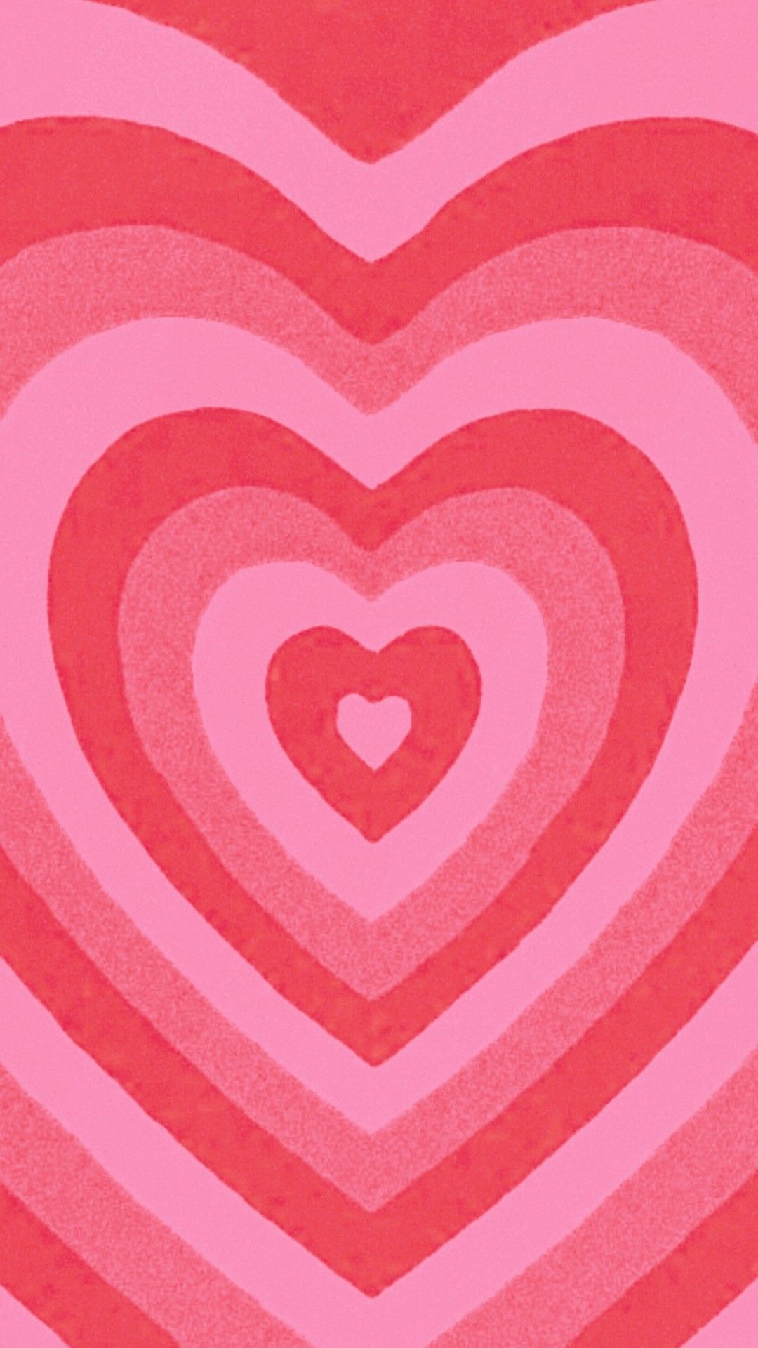Konzentrische Herzen, Rot und Rosa, Retro, Muster, Full HD, Handy-Hintergrund im Hochformat