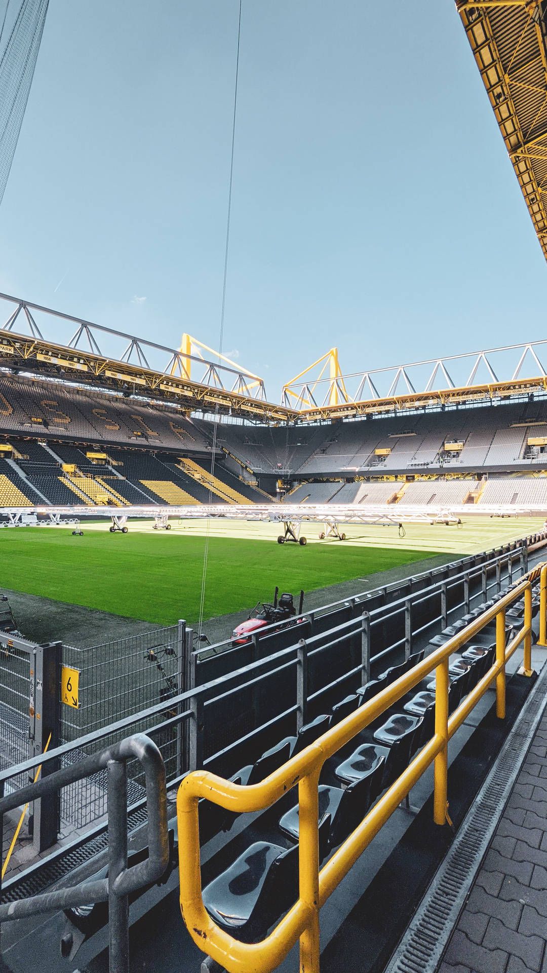 Signal Iduna Park, Borussia Dortmund, Stadion, Tribüne, Leeres Stadion, 1080x1920, Handy-Hintergrund