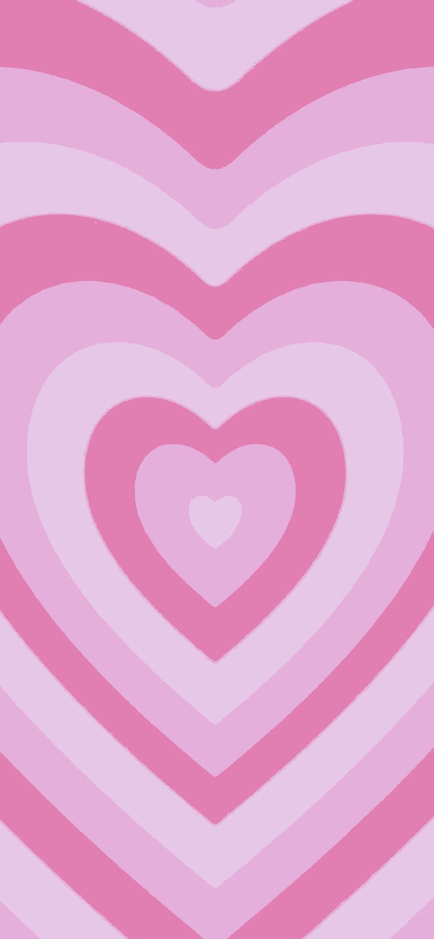 Konzentrische Herzen, Rosa, Retro, Muster, HD, Sperrbildschirm fürs iPhone