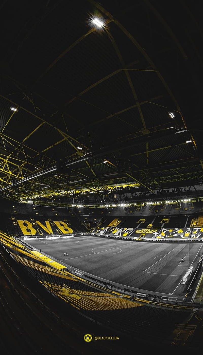 Signal Iduna Park, Borussia Dortmund, Stadion, Nacht, Hochformat, HD, Handy-Hintergrundbild
