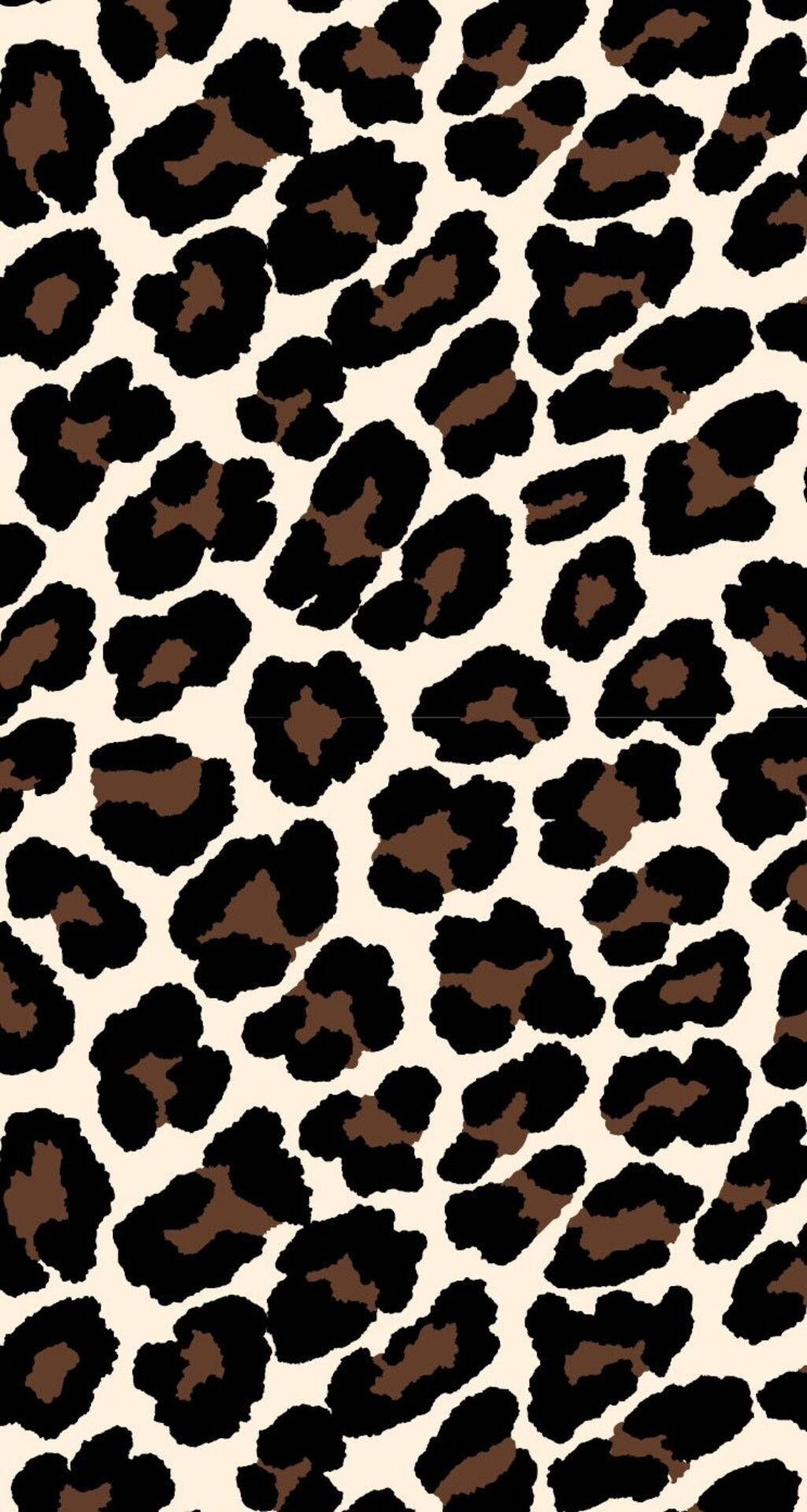 Leopardenfell, Animal Print, Braun-Schwarz, Flecken, Nahtlos, Android-Hintergrundbild