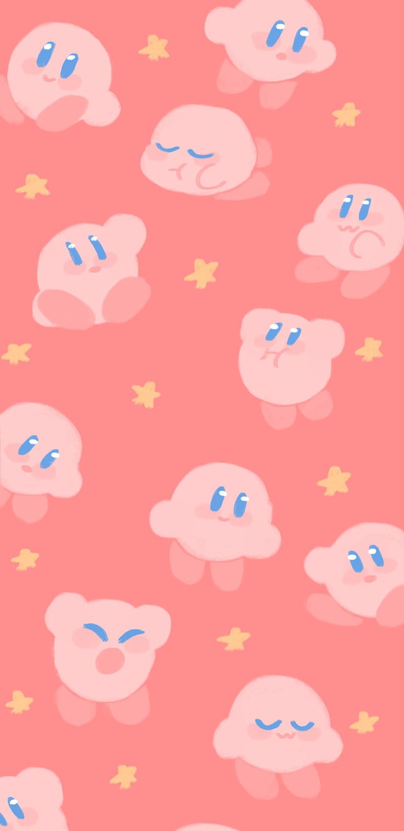Kirby, Muster, Rosa, Koralle, HD, Hintergrundbild fürs Handy