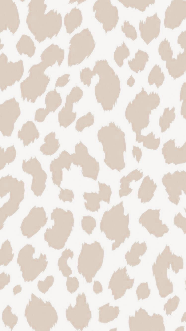 Leopardenmuster, Beige, Hell, Pastell, Minimalistisch, HD, Hintergrundbild fürs Handy