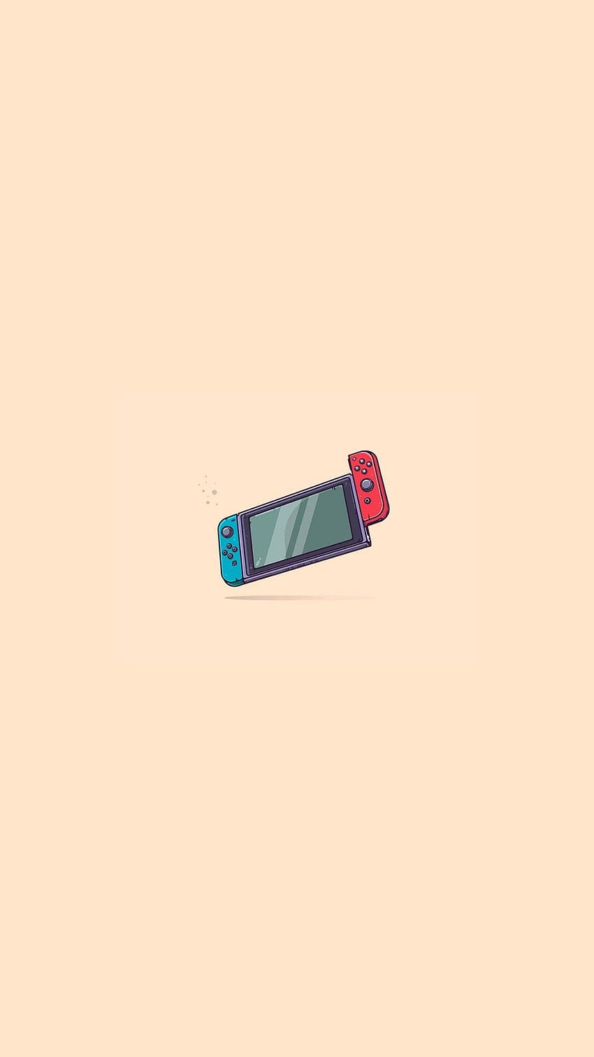 Nintendo Switch, Minimalistisch, Pfirsich, HD, Sperrbildschirm fürs iPhone