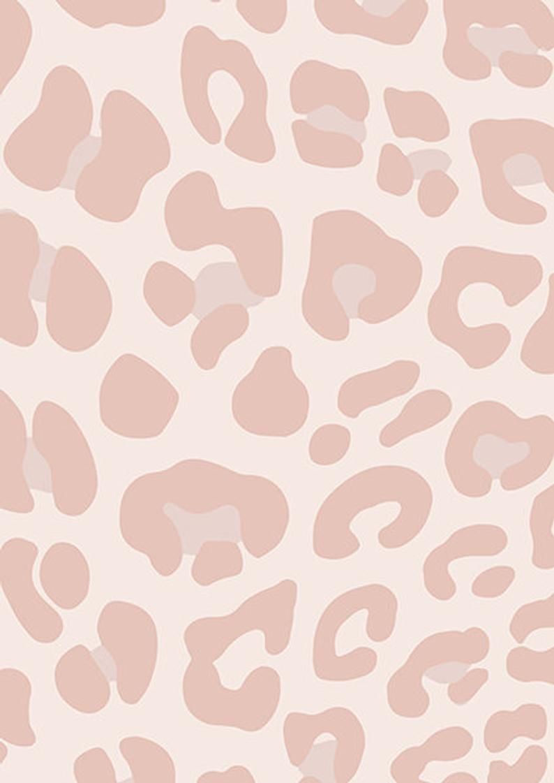 Leopardenmuster, Zartrosa, Pastell, Flecken, Feminin, HD, Hintergrundbild fürs Tablet