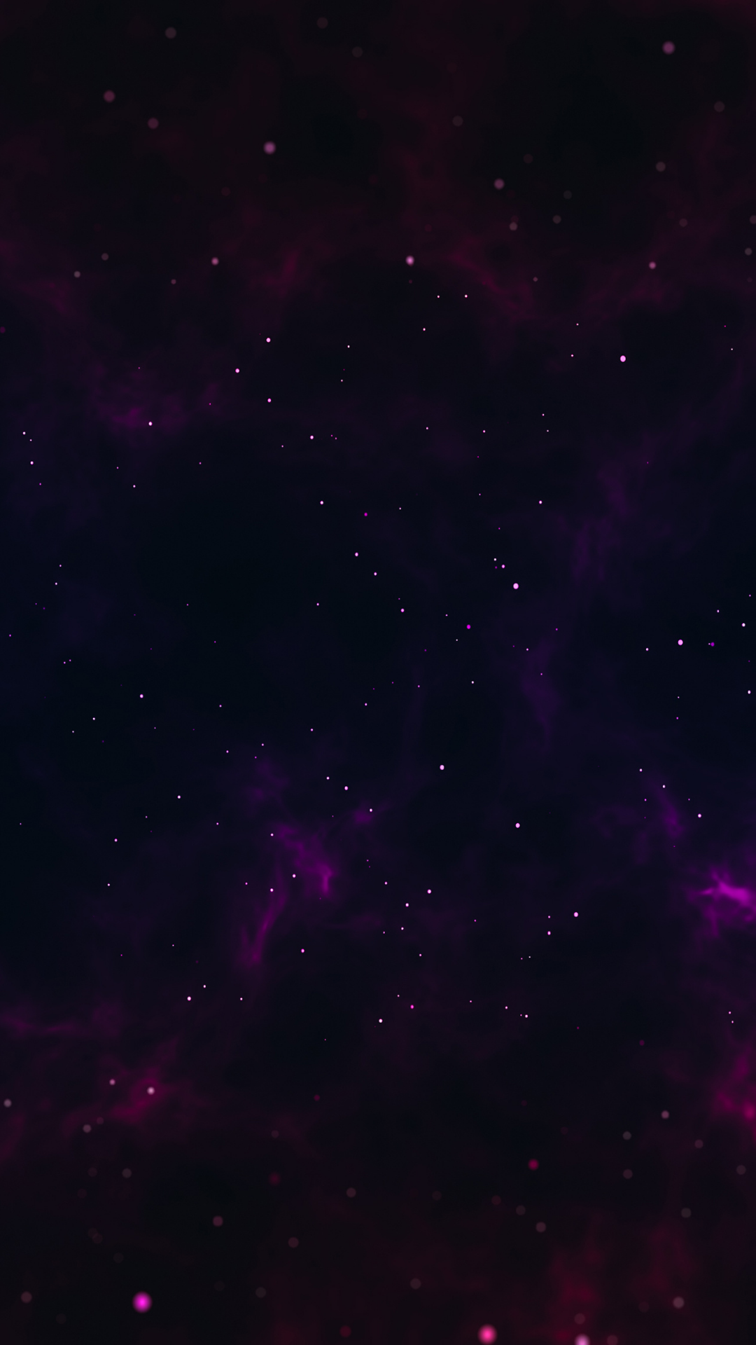 Sternenhimmel, Dunkel, Purpur, Nebelschleier, Minimalistisch, Full HD, Handy-Hintergrundbild