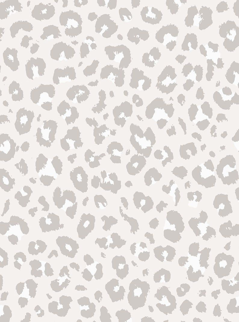 Leopardenmuster, Grau, Hell, Dezent, Nahtlos, HD, iPad-Hintergrundbild